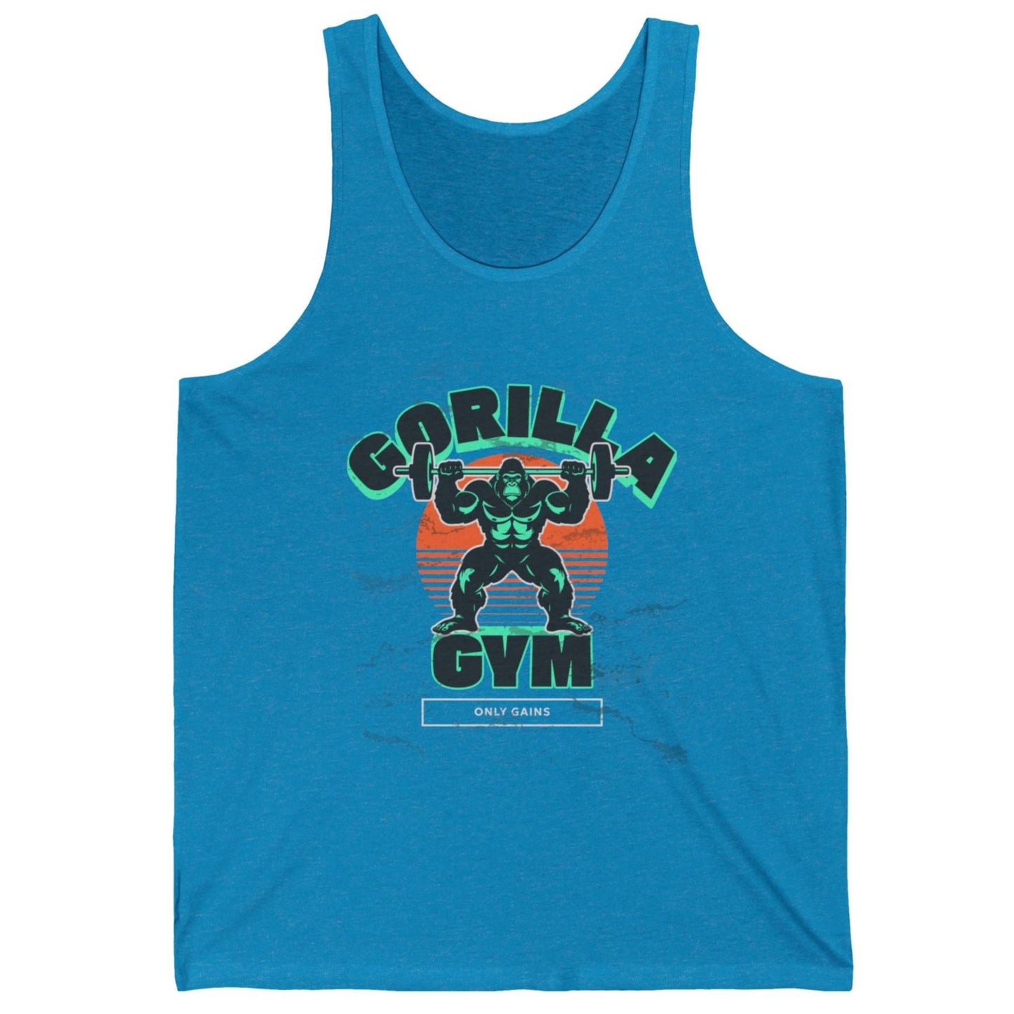 Gorilla Gym Bodybuilding Cotton Unisex Jersey Tank Flashlander Red