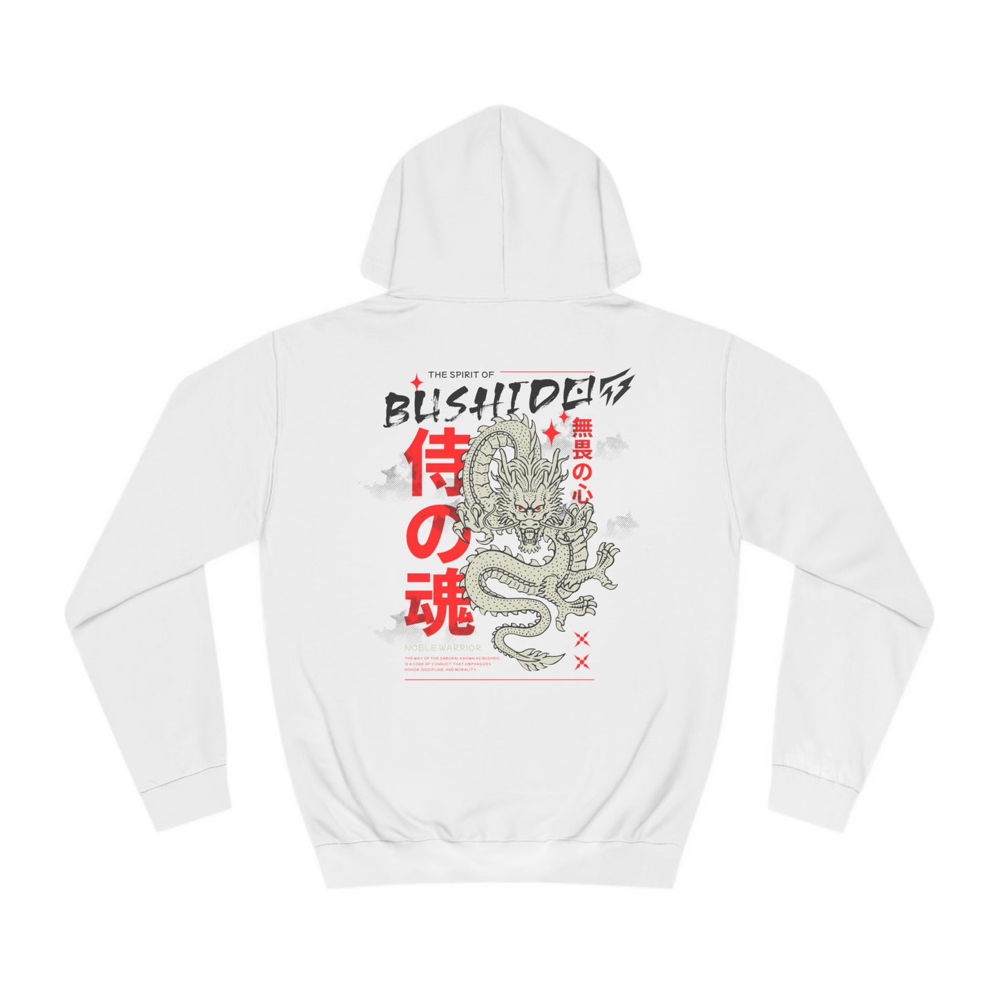 Japanese Dragon Bushido - Flashlander Unisex Hoodie Personalized Hoodie White