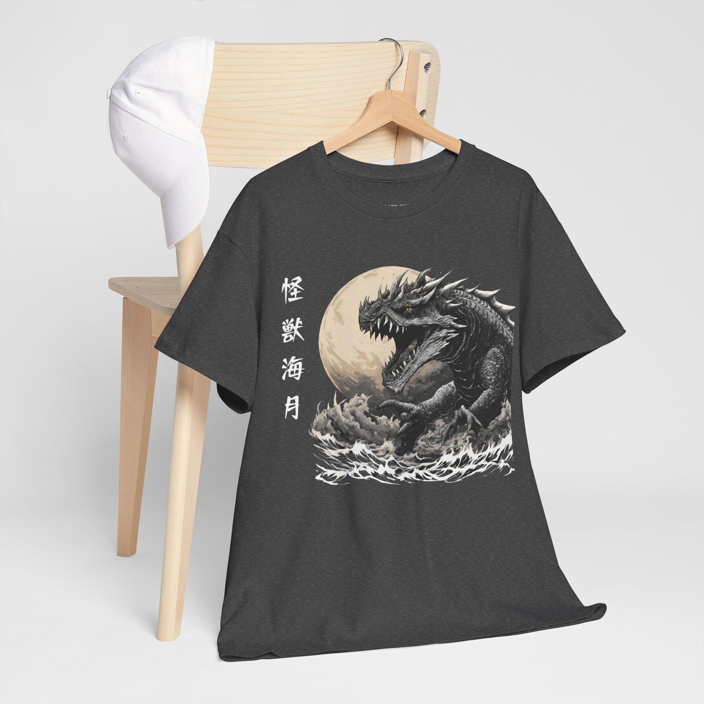 T-shirt de sport Flashlander, le monstre marin Kraken émerge, menace au clair de lune