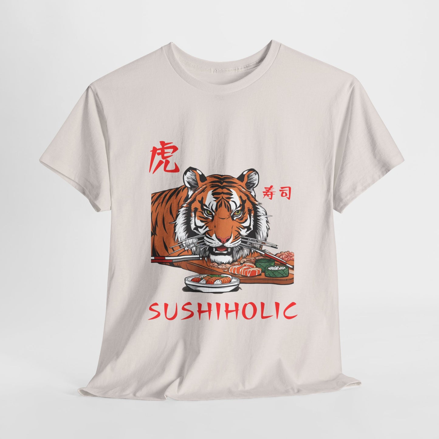 Tiger Sushi Lovers Sushiholic Graphic Tee Flashlander