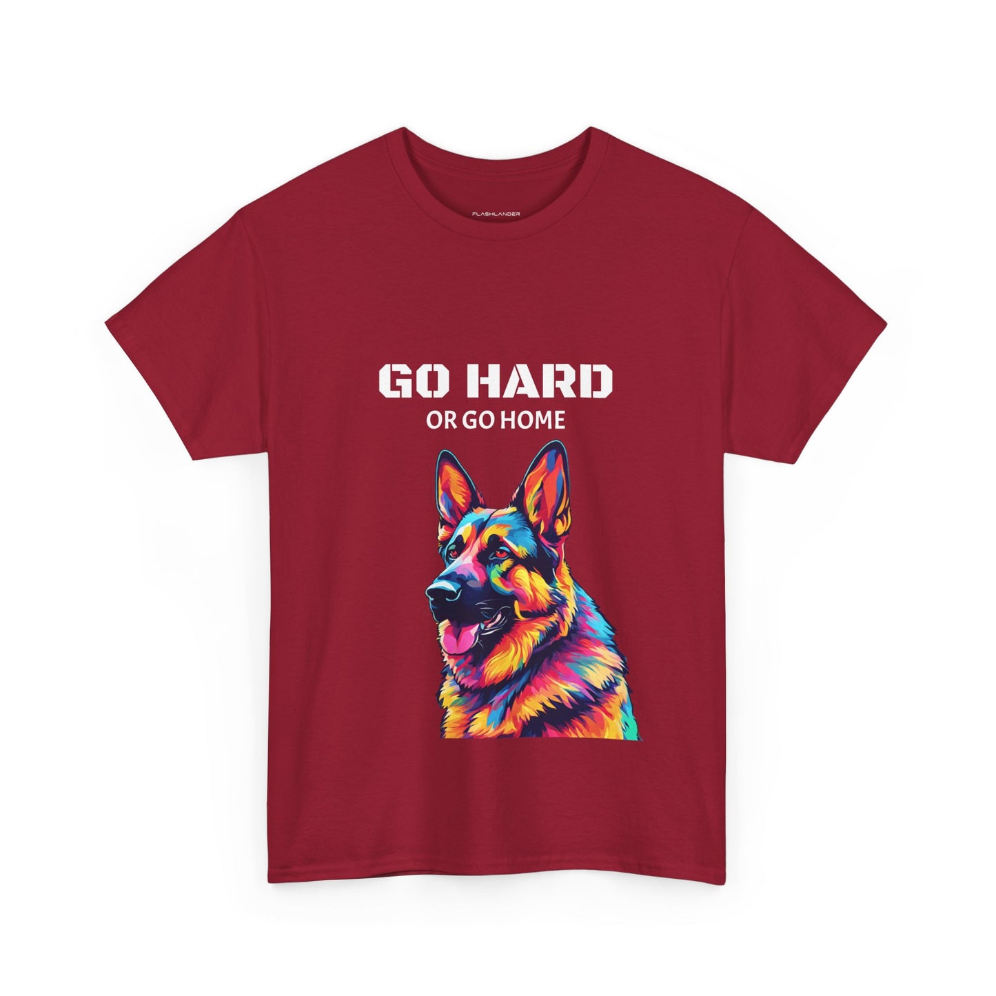 German Shepherd Dog Pop Art - Go Hard or Go Home Flashlander Gym Shirt