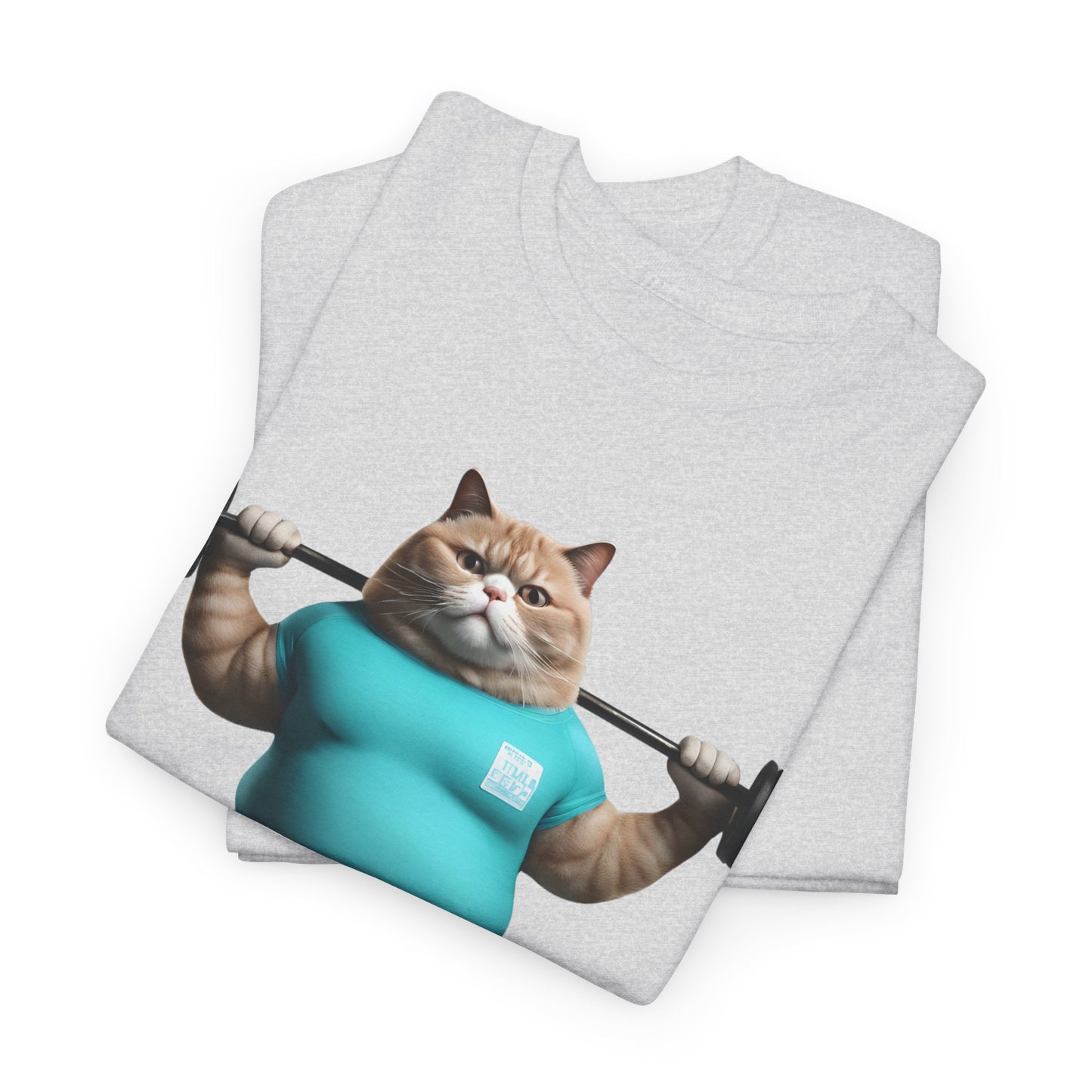 Funny Fat Cat Lifting - Flashlander Gym Shirt