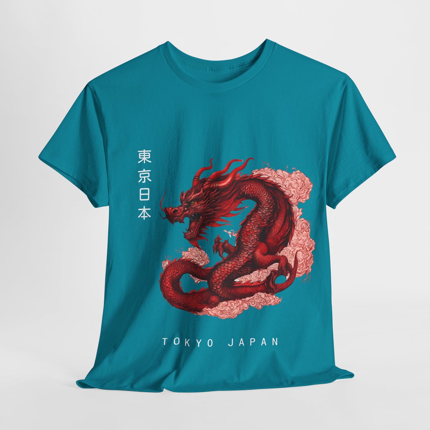 Red Dragon with Custom Japanese Name - Flashlander Gym Shirt