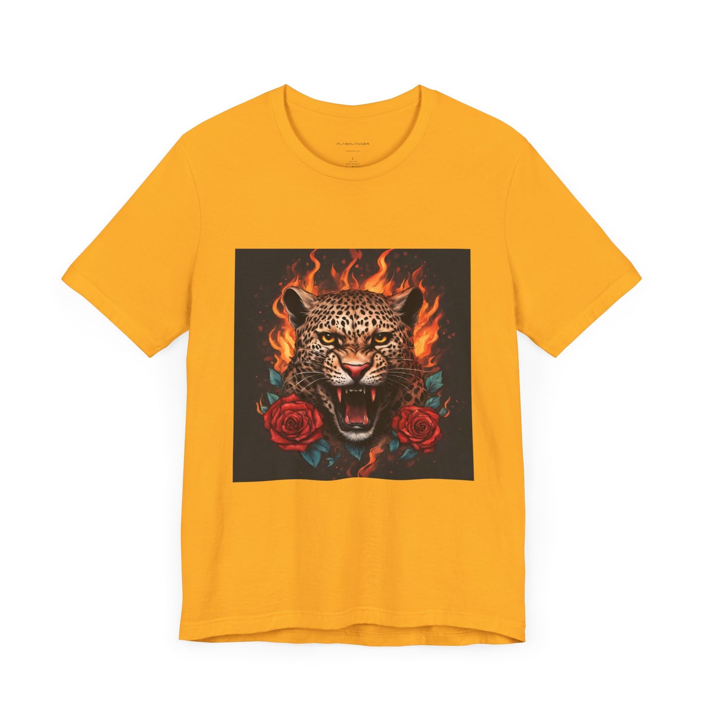 Leopard Flames Flashlander Gym Shirt