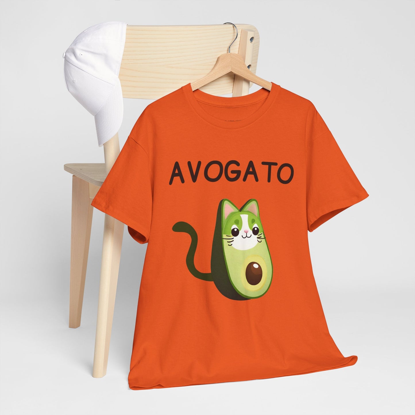 Avogato Funny Avocado Cat Face - Flashlander Gym Shirt