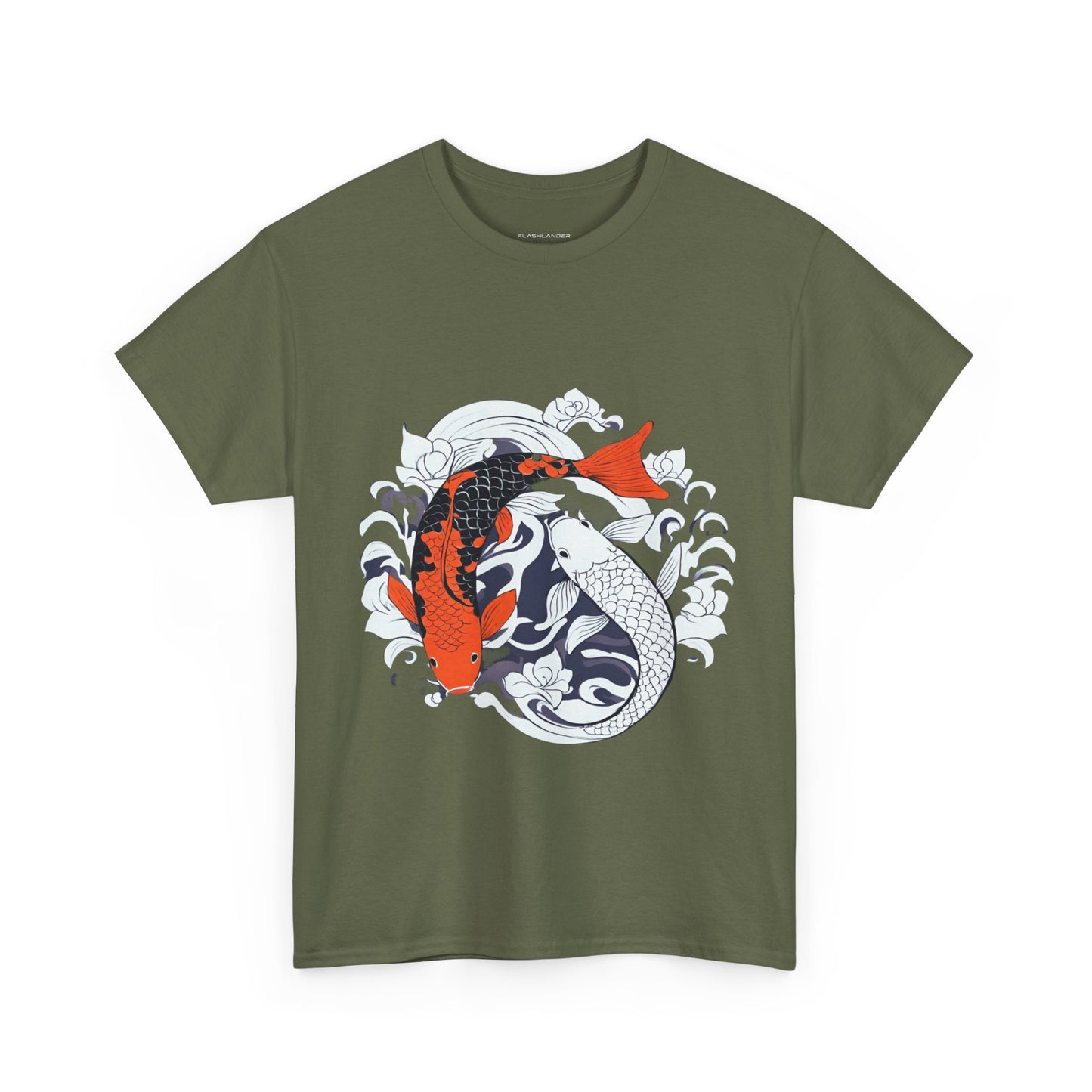 Yin Yang Japanese Koi Fish Flashlander Gym Shirt