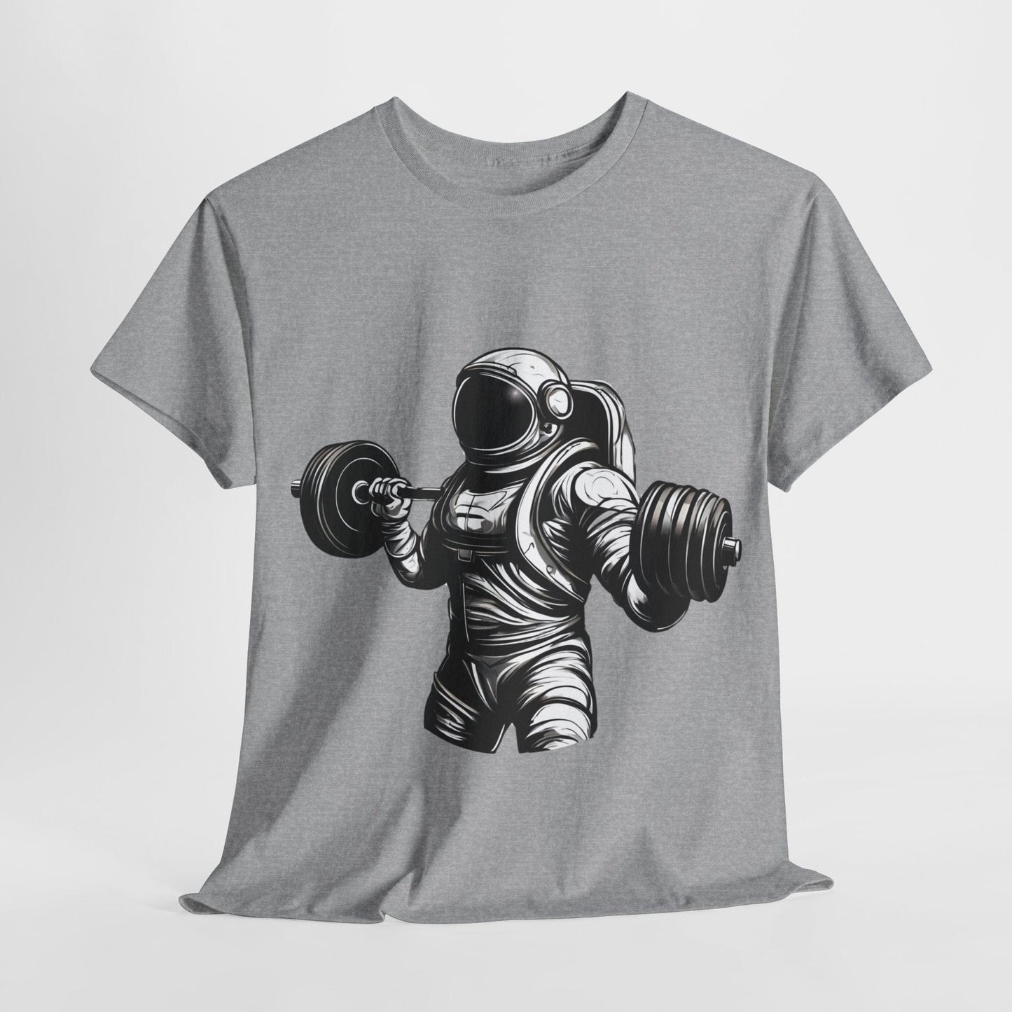 Camiseta de culturista astronauta: rompiendo límites en el espacio Camiseta gráfica de gimnasio Flashlander