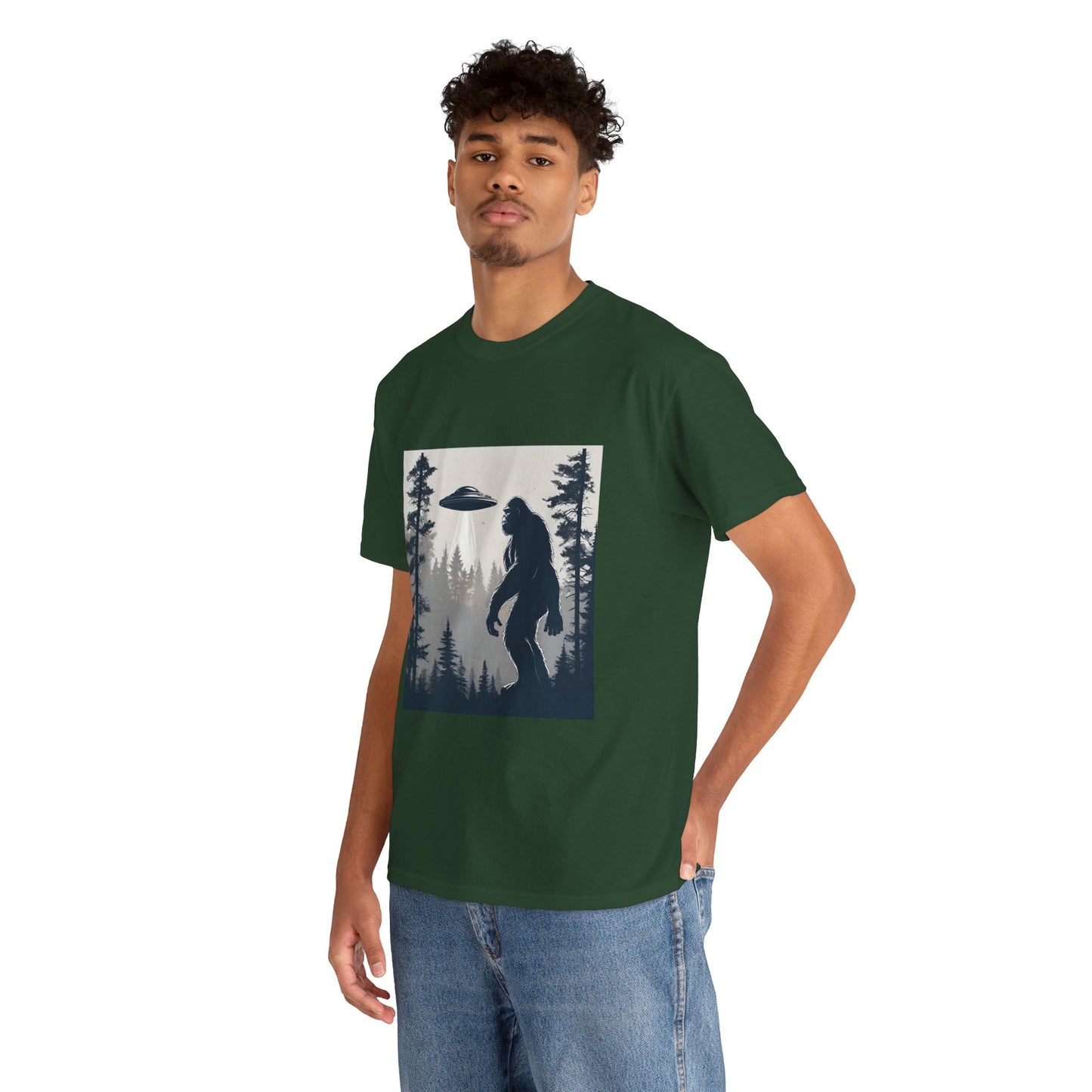 Sasquatch rencontre Bigfoot et OVNI - T-shirt de sport Flashlander