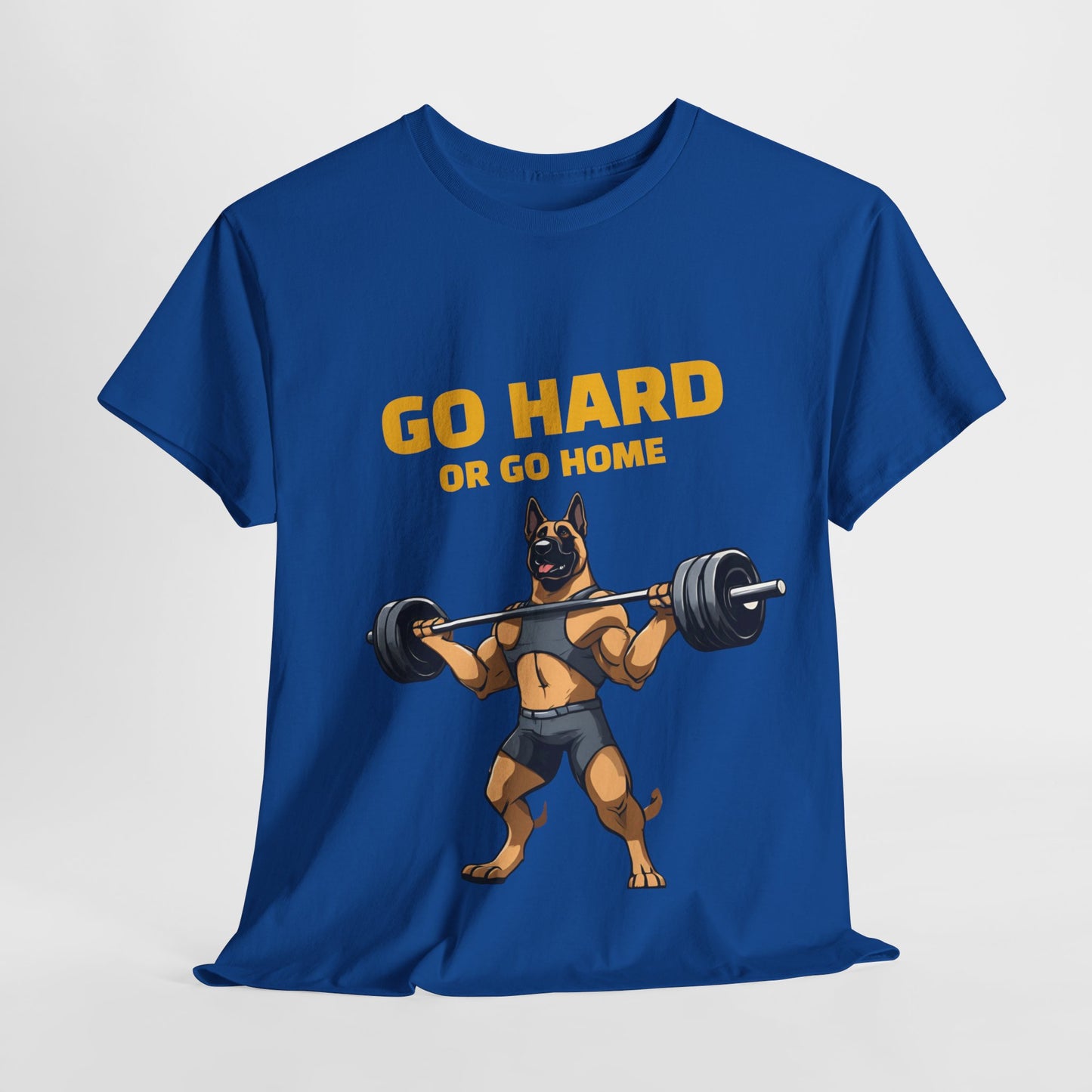 Muscular German Shepherd Dog Weightlifting  - Flashlander Gym Shirt