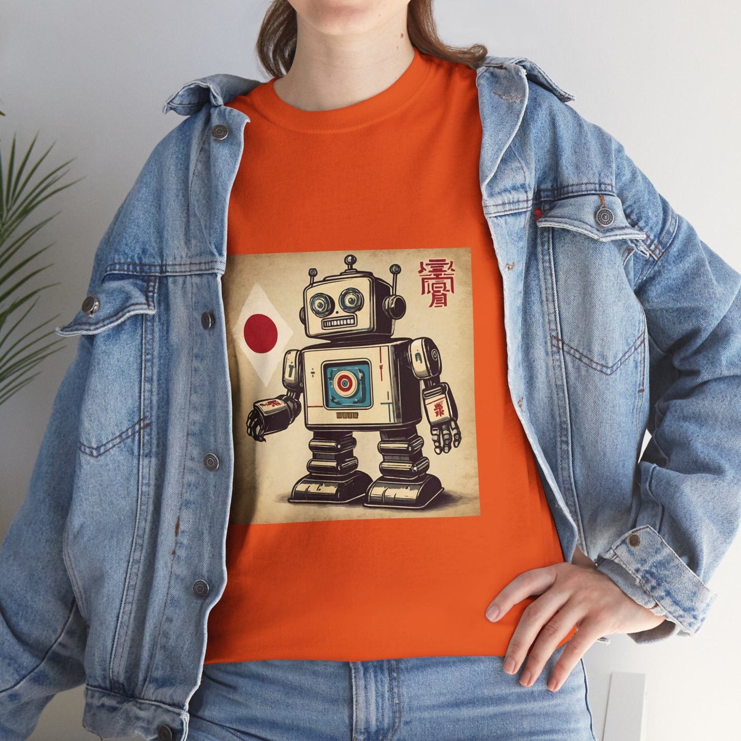 Camiseta deportiva con diseño de robot japonés vintage - Flashlander