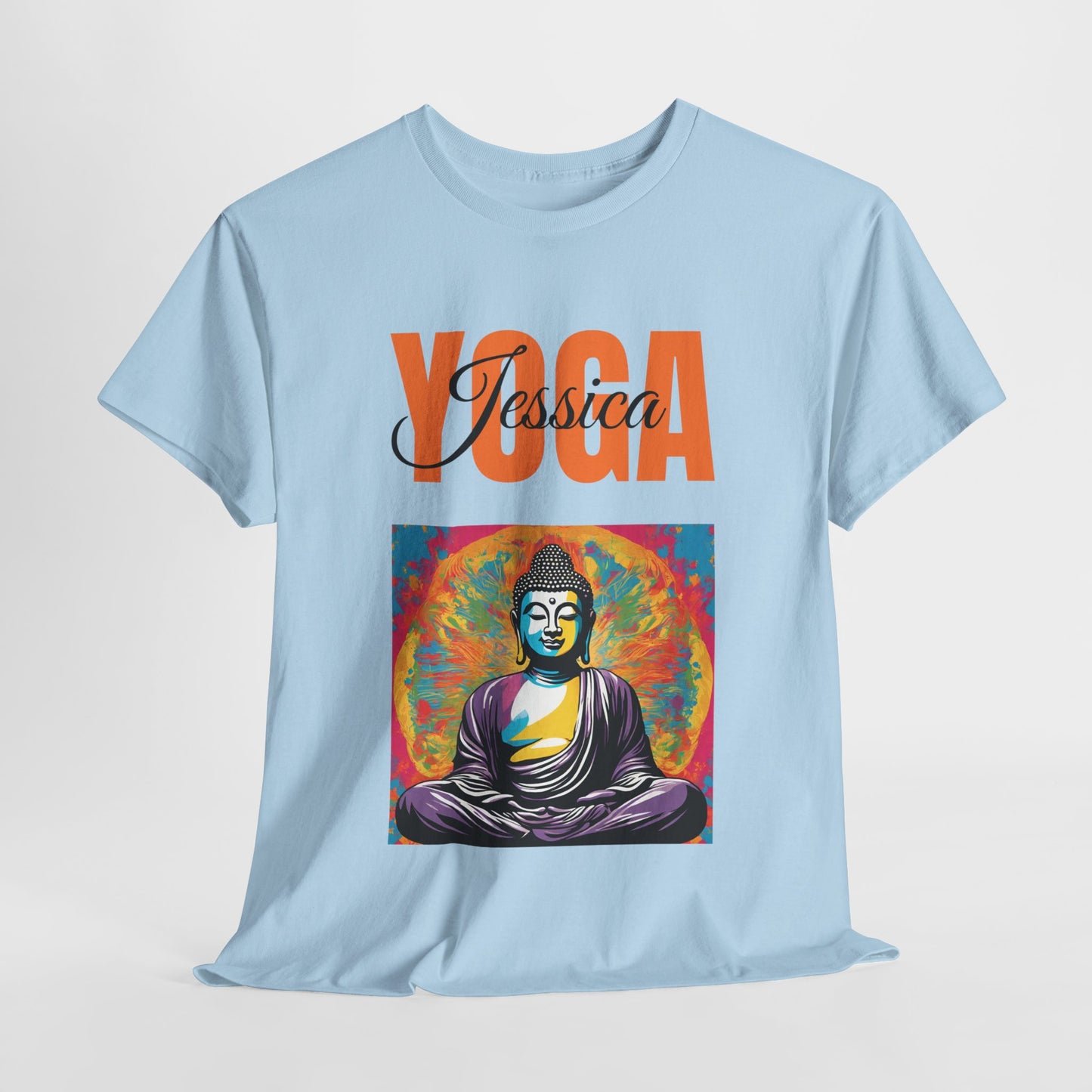 Personalized Yoga Shirt - Buddha Tee - Custom Name Flashlander Yoga Tee