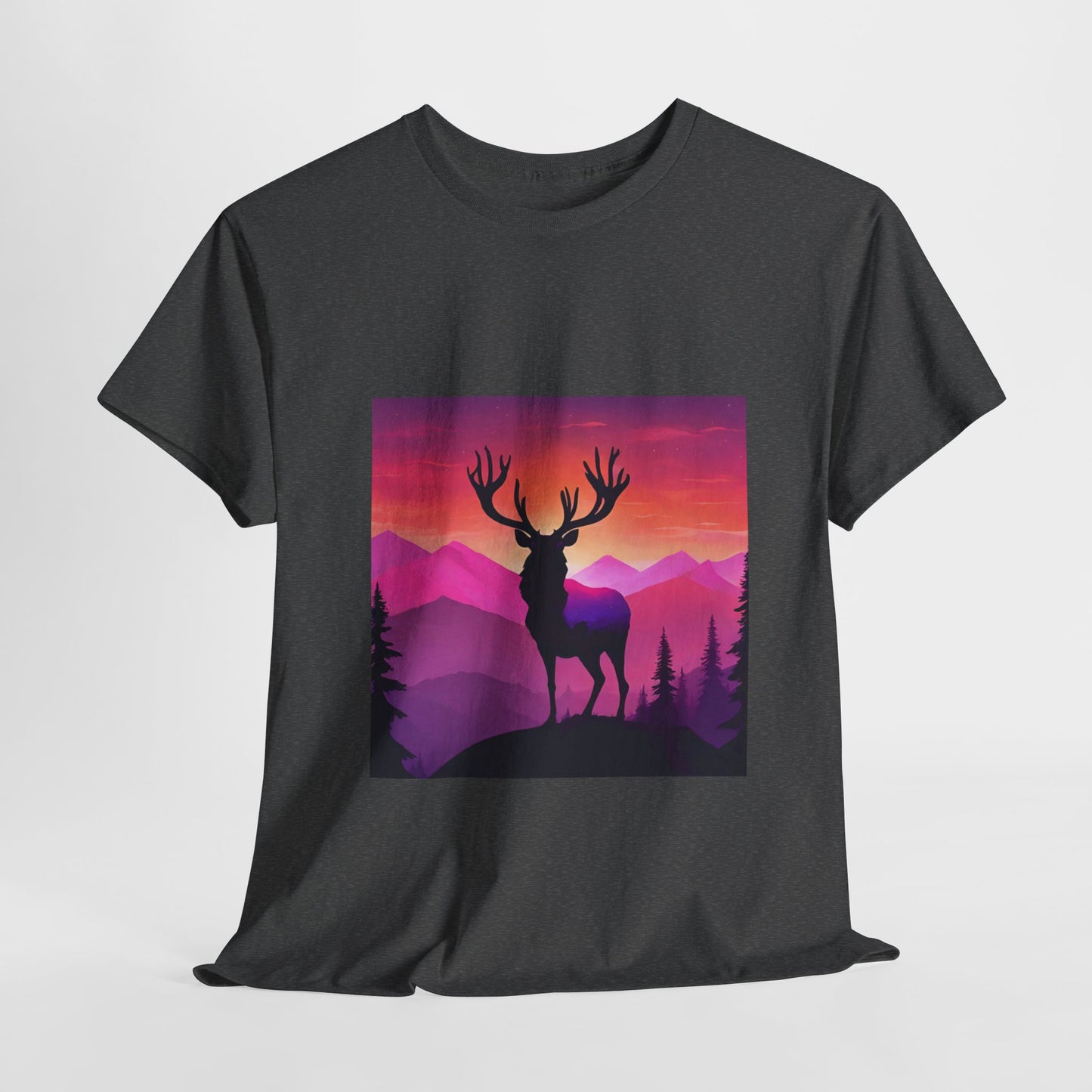 Deer Majestic Sunset Flashlander Gym Shirt