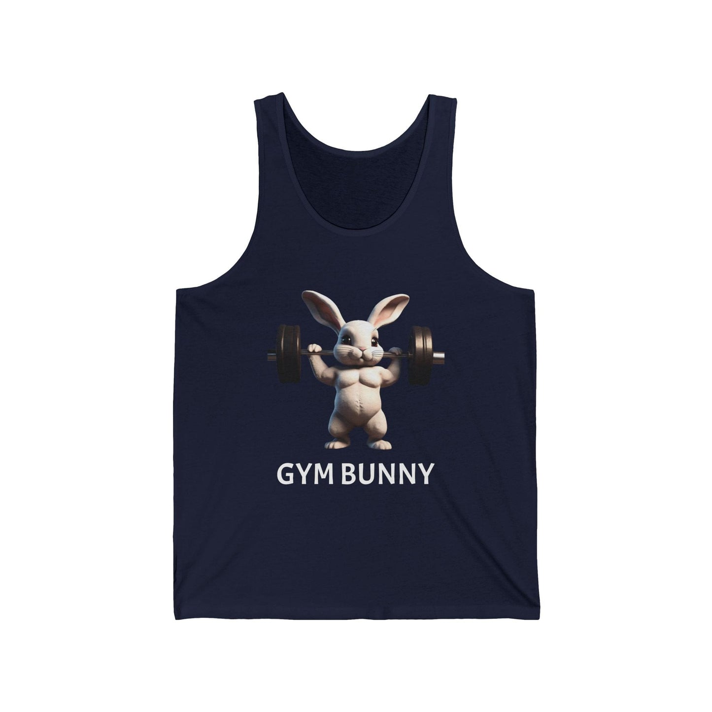 Bodybuilding Rabbit Vintage Gym Cotton Unisex Jersey Tank