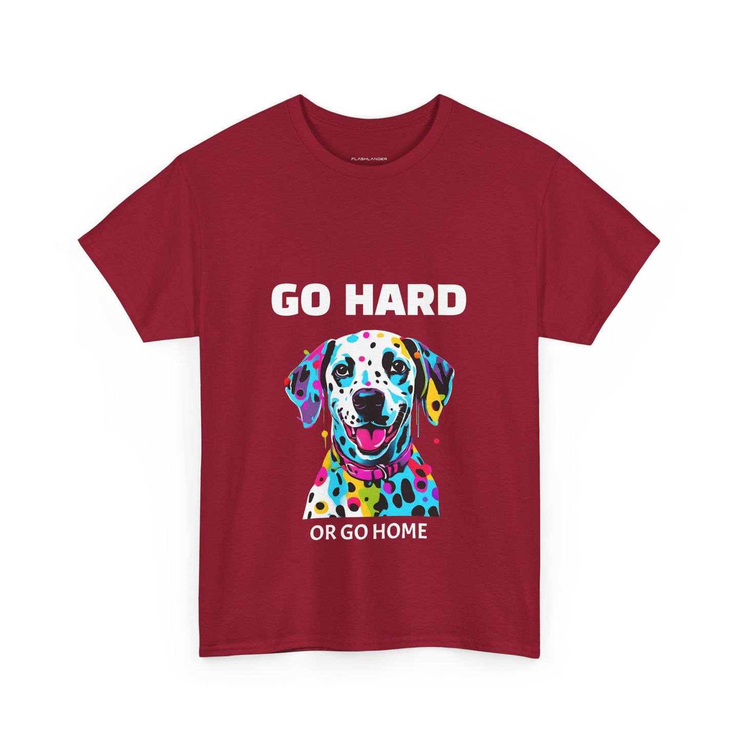 Dalmatian Dog Pop Art  - Go Hard Or Go Home Flashlander Gym Shirt