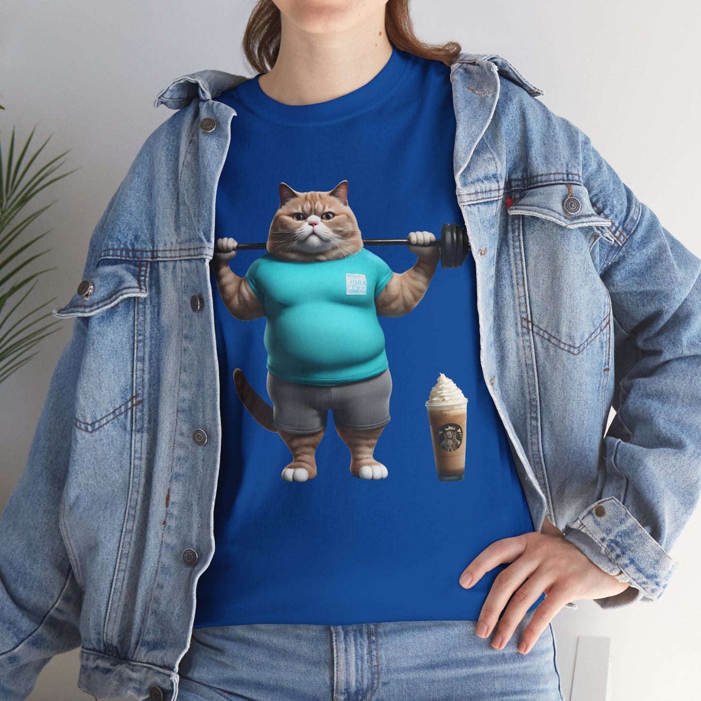 Funny Fat Cat Lifting - Flashlander Gym Shirt