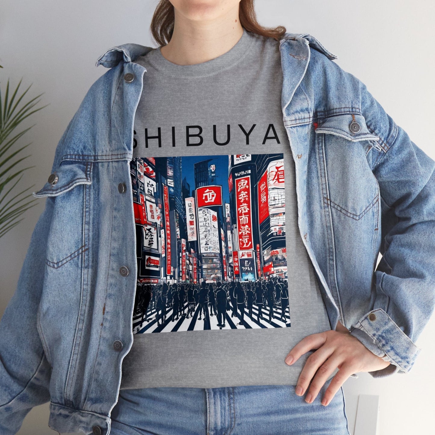 Japanese Shirt. Shibuya Tokyo Shirt. Japanese Gifts. Harajuku Shirt. Travel Shirt. Travel Gift. Kanji Shirt. Japanese Streetwear | Souvenir from Japan Unisex Tee Flashlander