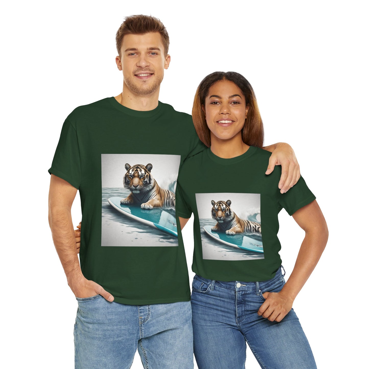 Tiger Surfing Vintage Flashlander Gym Shirt