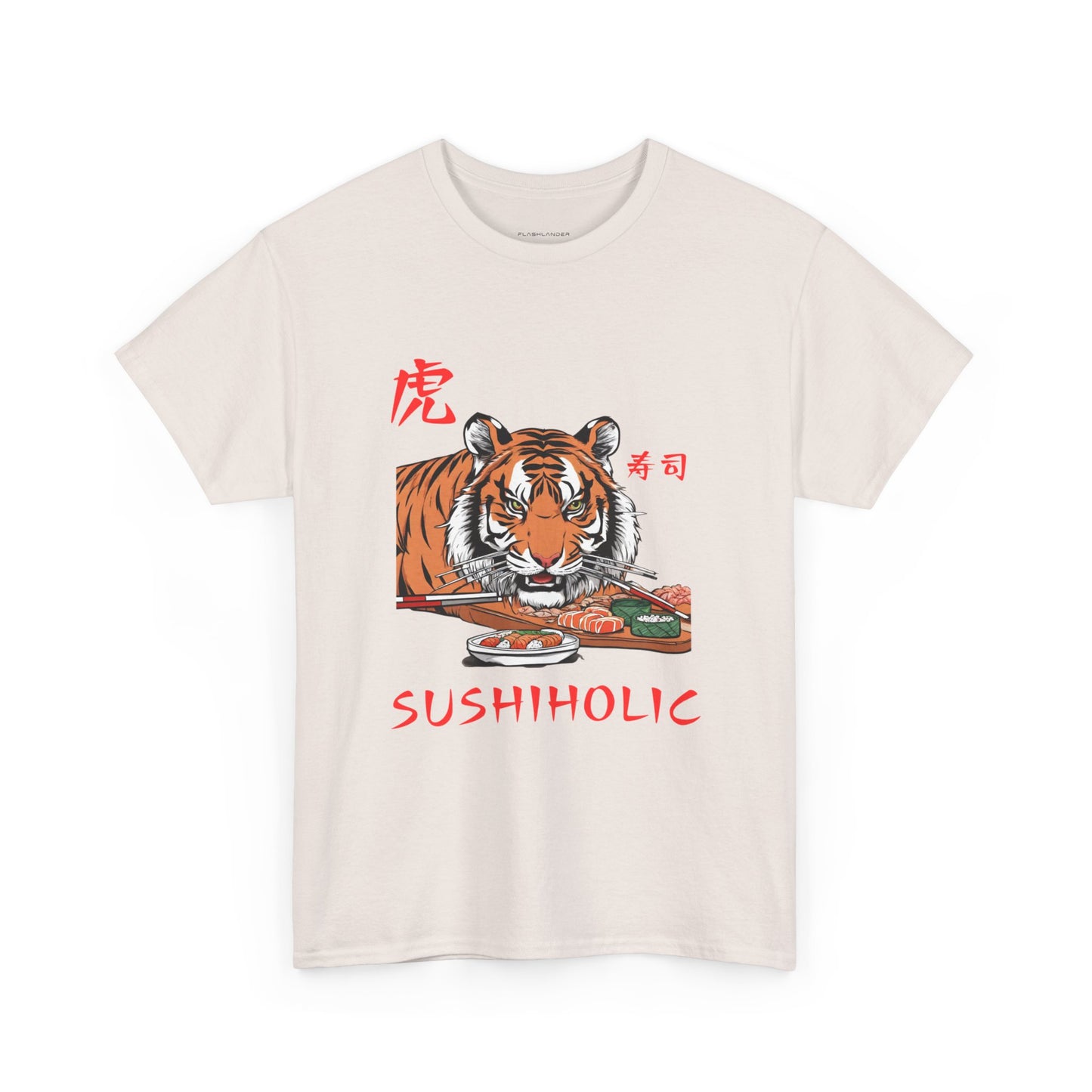 Tiger Sushi Lovers Sushiholic Graphic Tee Flashlander