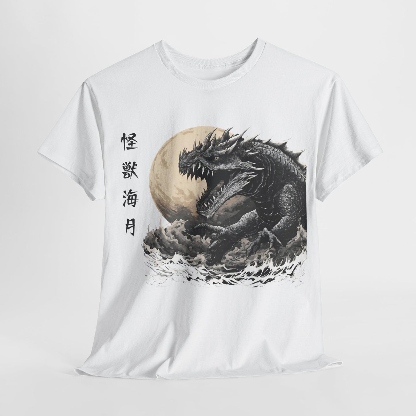 T-shirt de sport Flashlander, le monstre marin Kraken émerge, menace au clair de lune