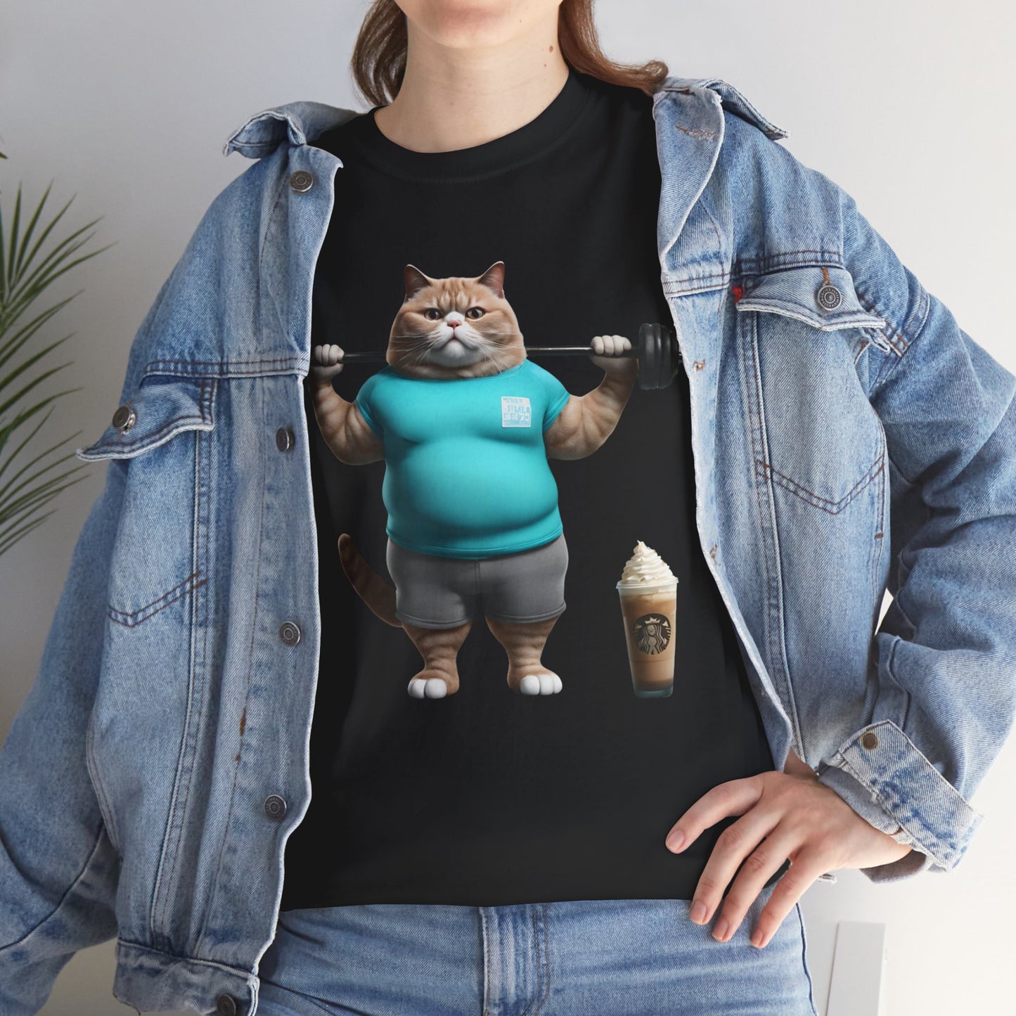 Funny Fat Cat Lifting - Flashlander Gym Shirt