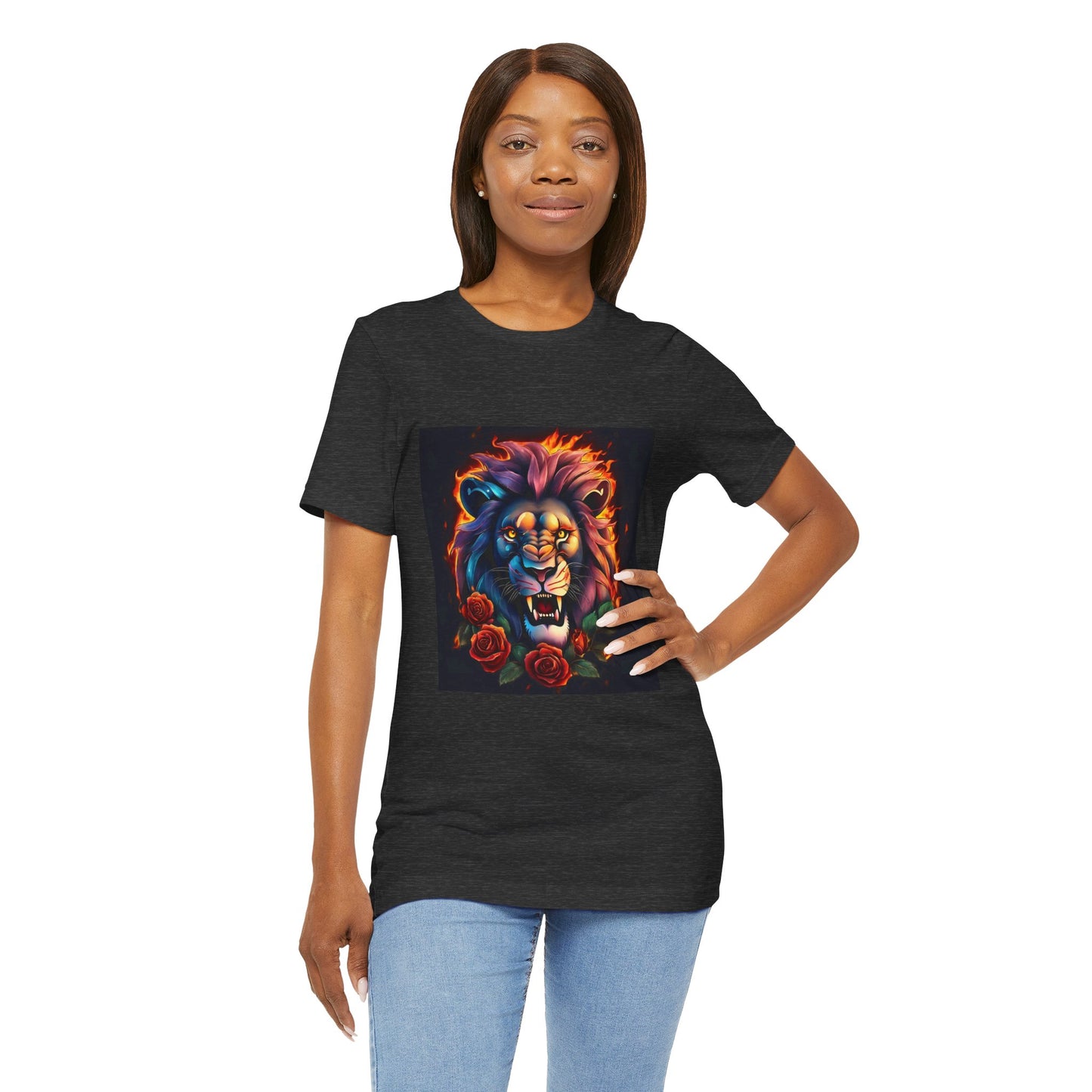 Brave Lion Flames Flashlander Gym Shirt