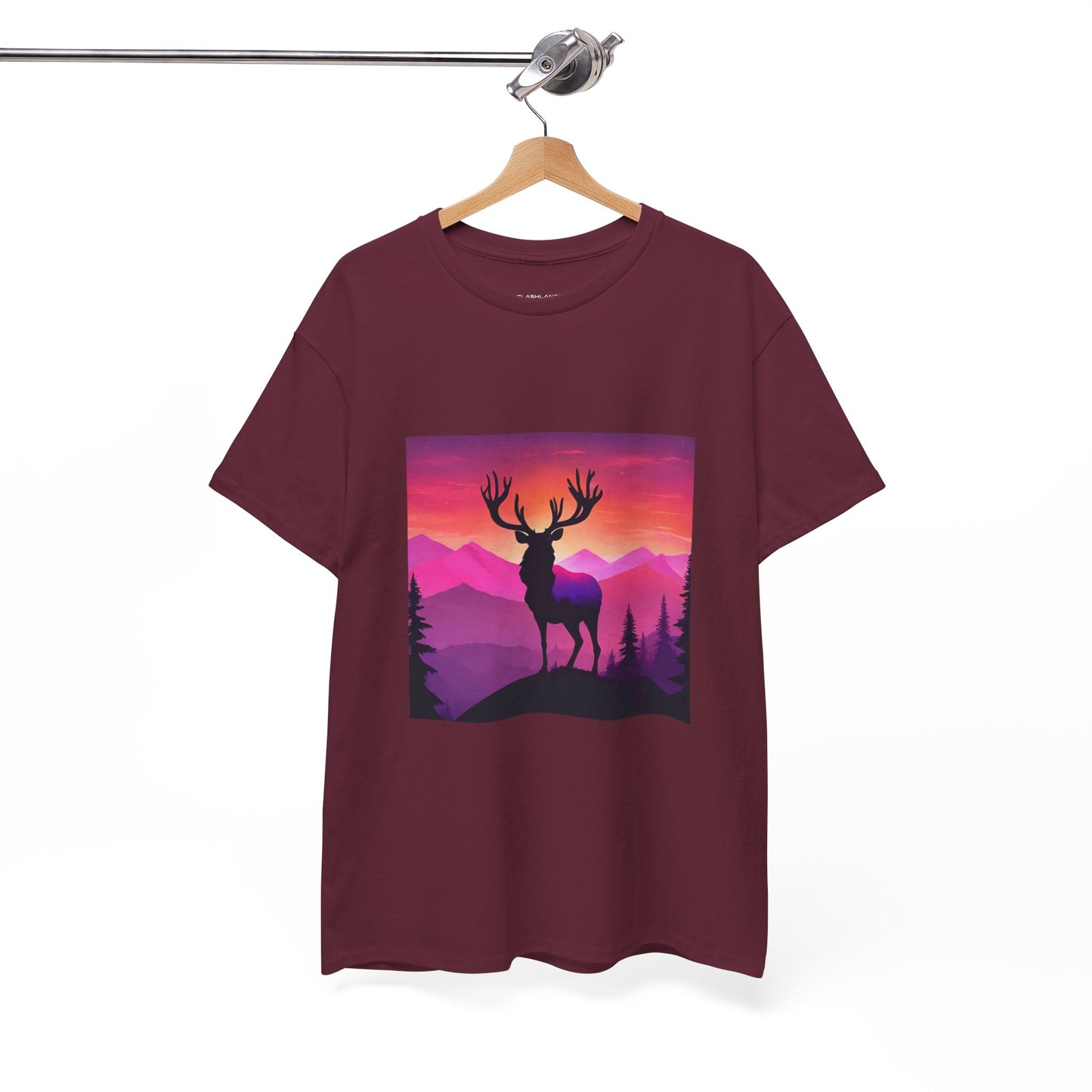 Deer Majestic Sunset Flashlander Gym Shirt