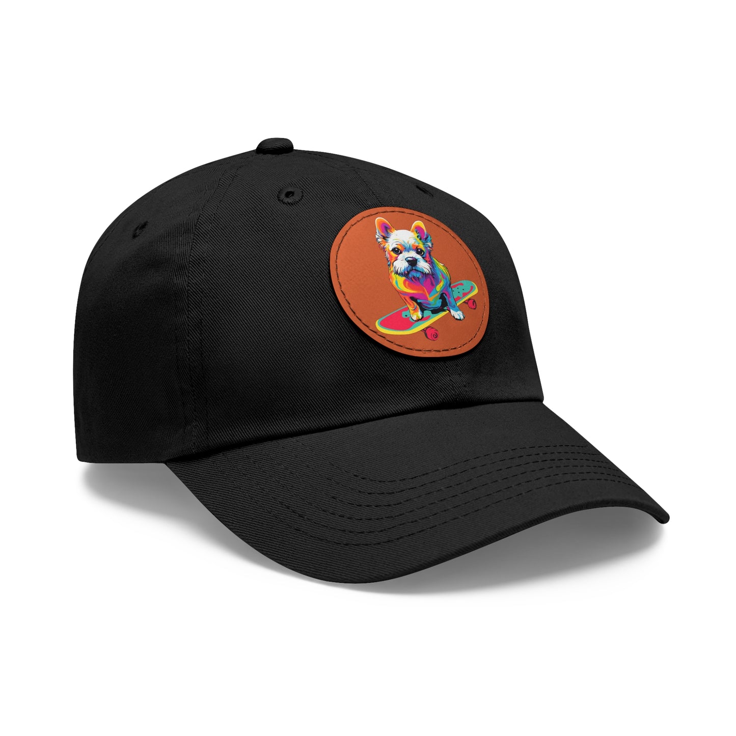 Skateboard Dog Hat Skateboard Dog Cap Art Pop Dog Hat Dad Hat with Patch Baseball Puppy Hat Puppy Cap Paw Cap Dog Hat Dog Cap Art PopDog Cap