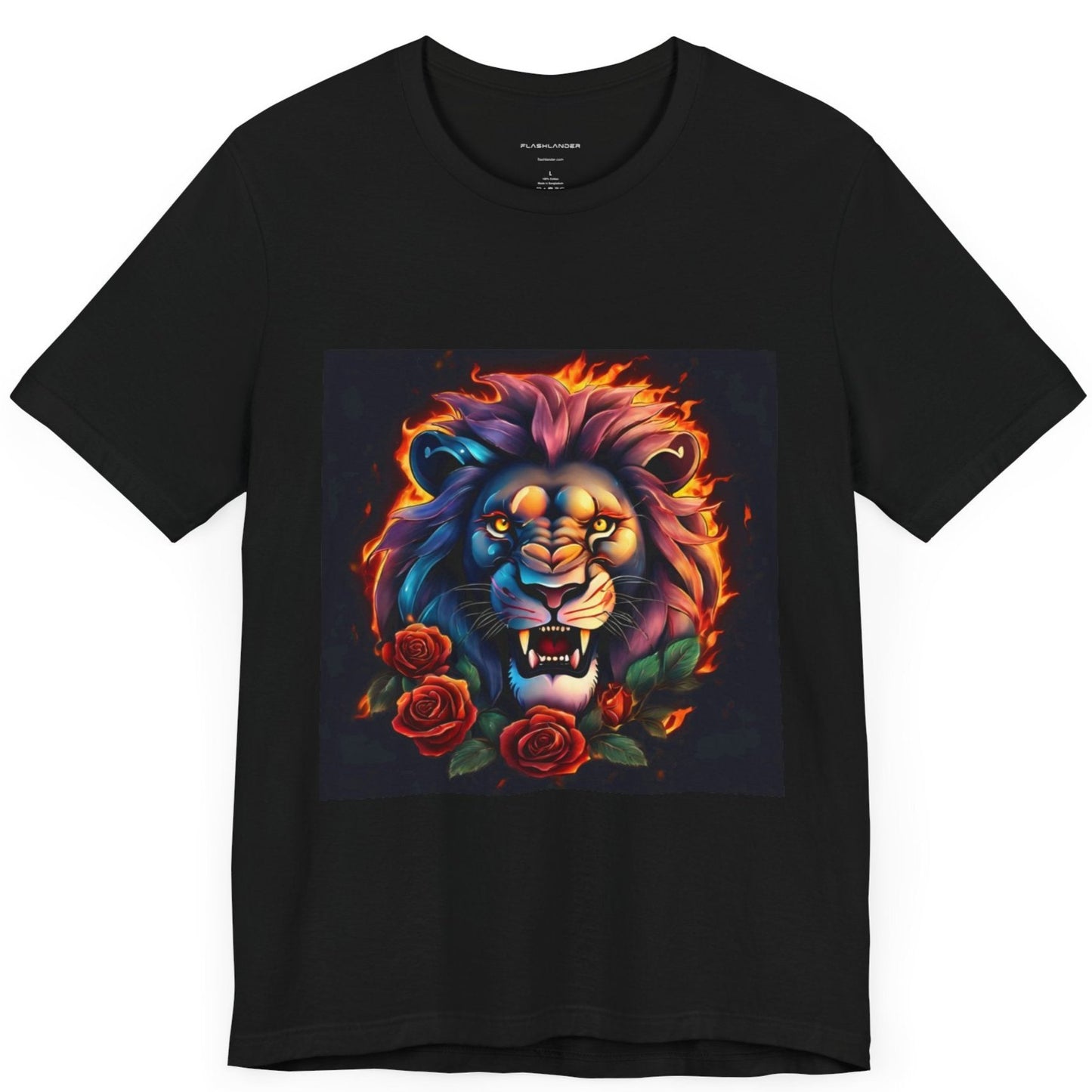 Brave Lion Flames Flashlander Gym Shirt