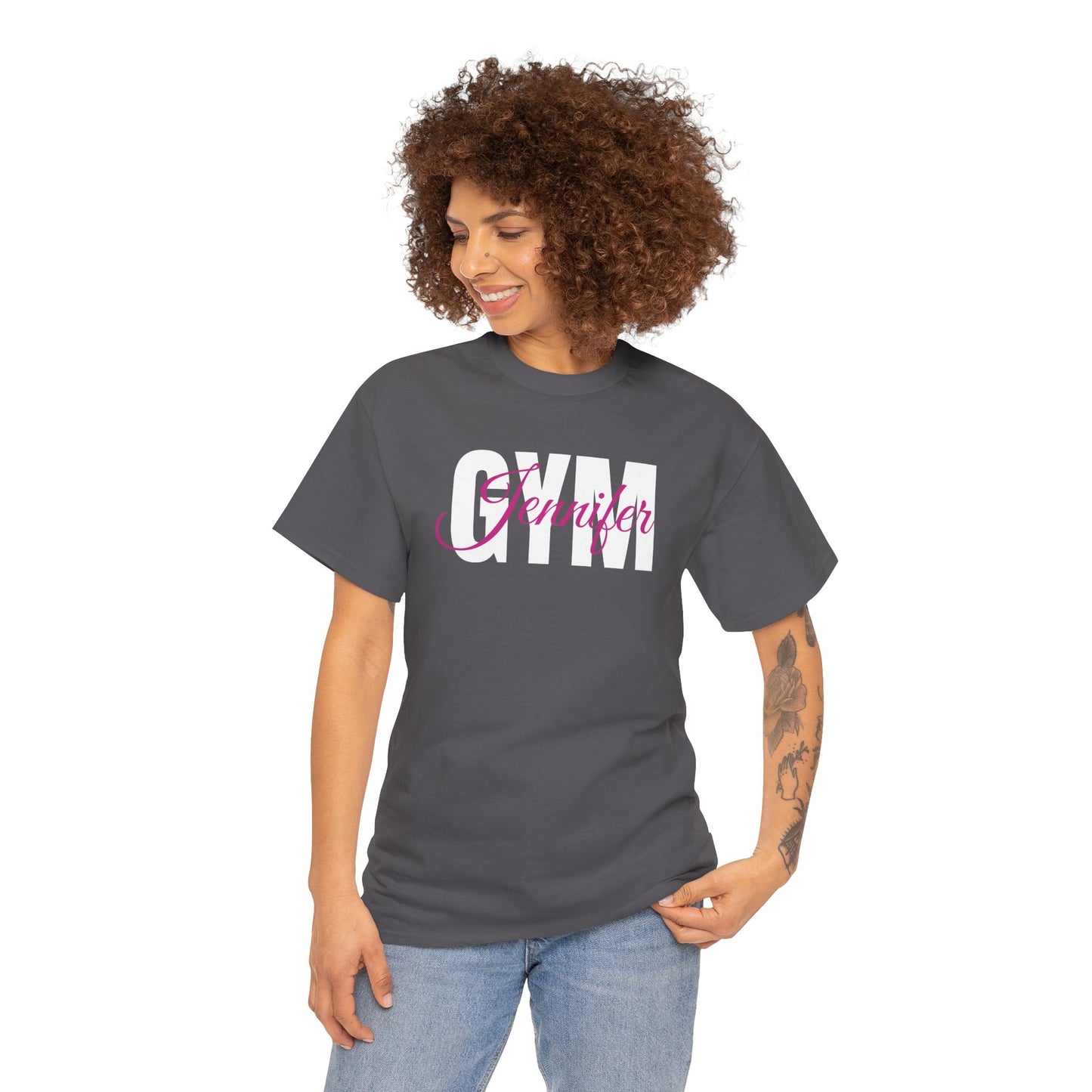 Personalized Gym Shirt, Gym Shirt, Fitness Shirt, Short Sleeve, Gift, Custom Name Gym, Logo, Your Own Text, Workout, Exercise, Gymnastics