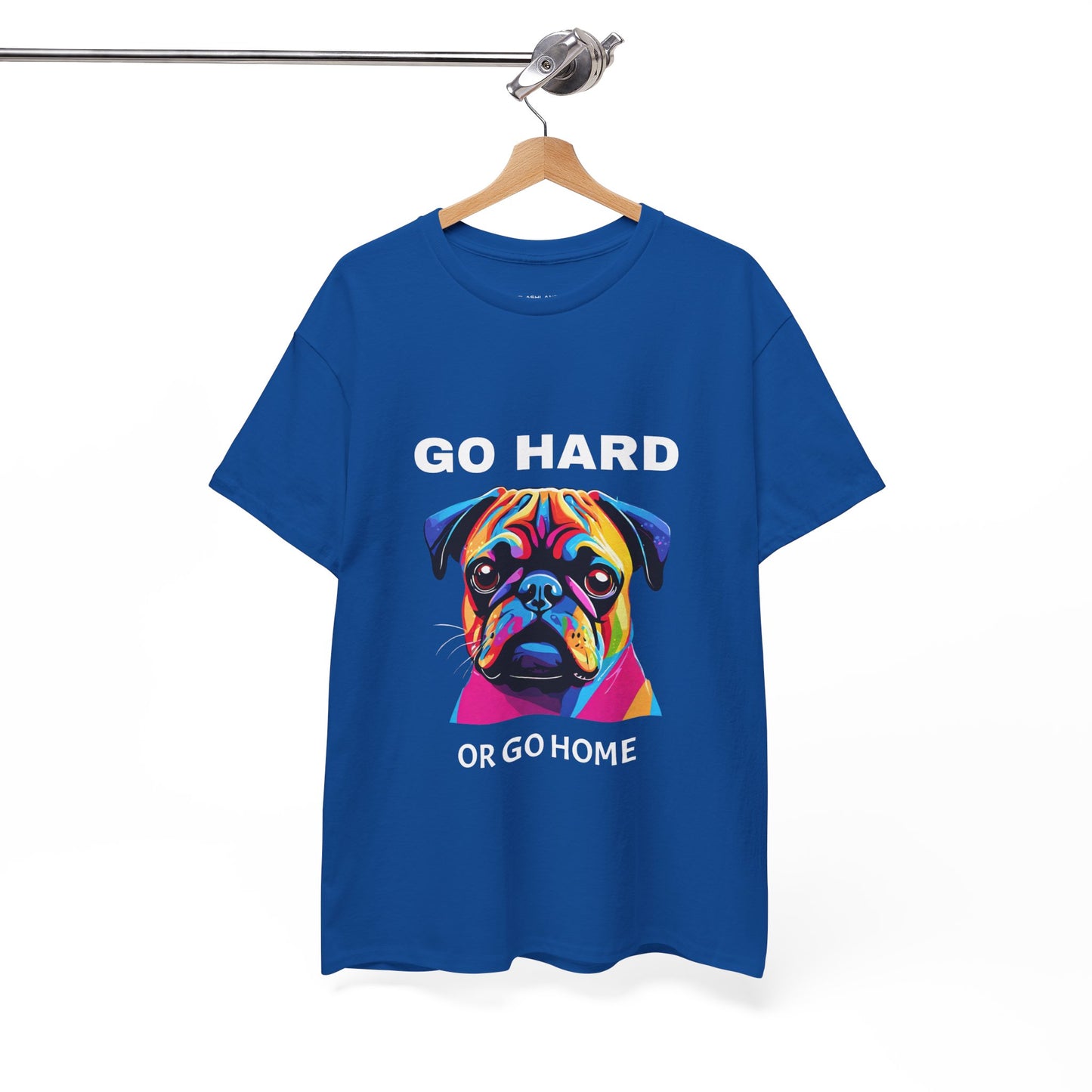 Pug Dog Pop Art  - Go Hard Or Go Home Flashlander Gym Shirt