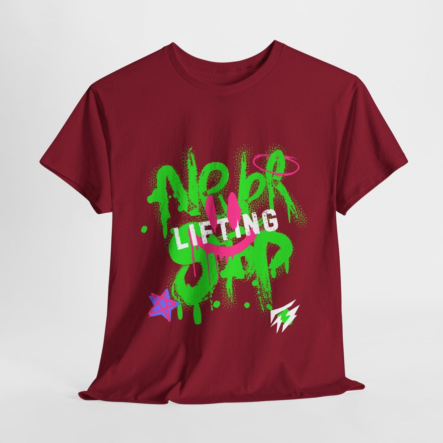 T-shirt de sport Graffiti Flashlander - Never Stop Lifting Gris