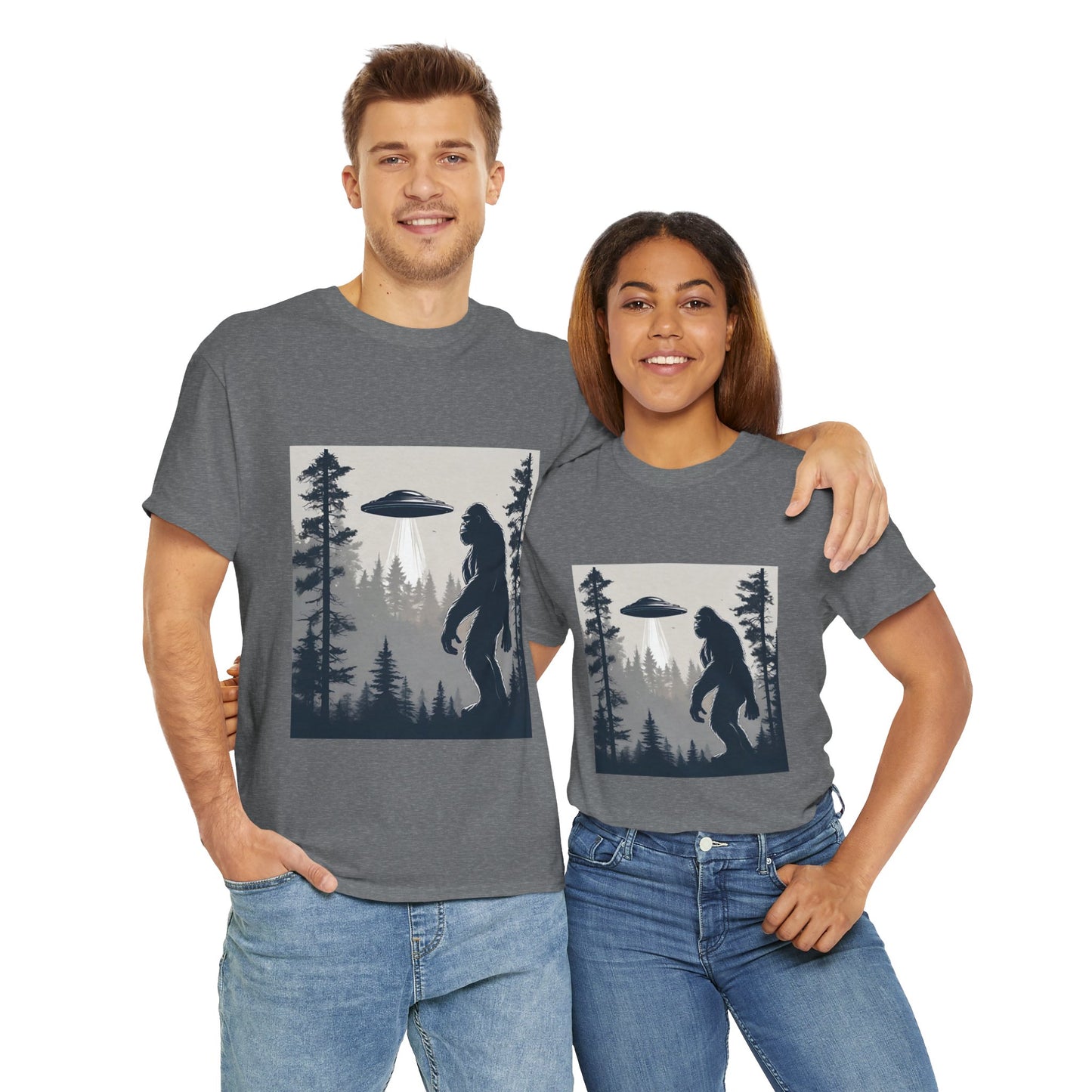 Sasquatch rencontre Bigfoot et OVNI - T-shirt de sport Flashlander