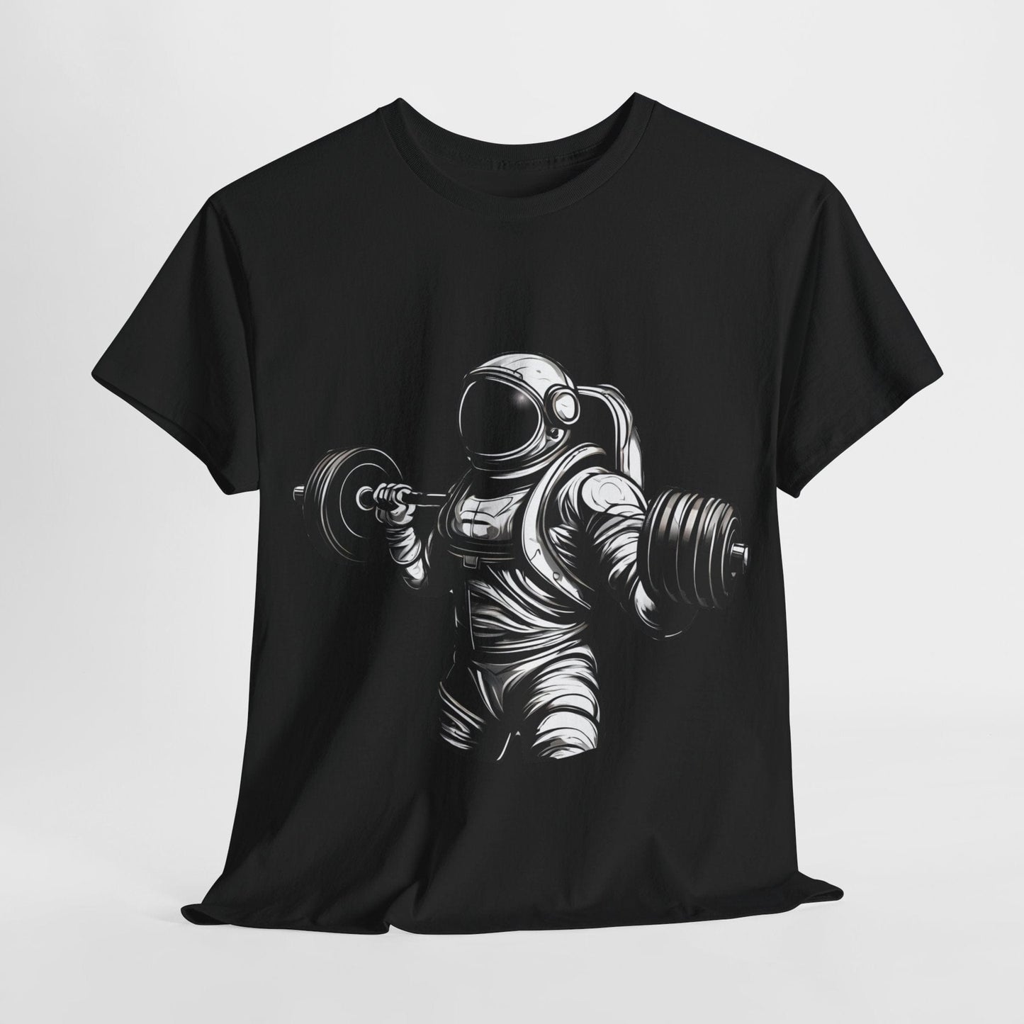 Camiseta de culturista astronauta: rompiendo límites en el espacio Camiseta gráfica de gimnasio Flashlander