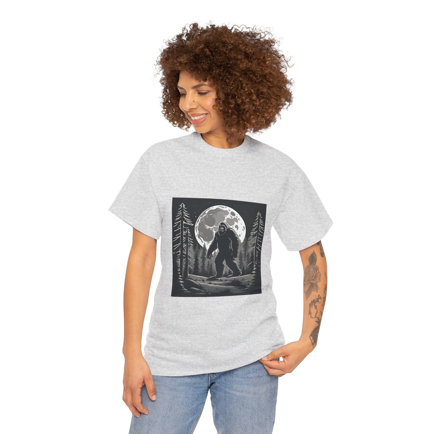 Camisa Bigfoot, camisa Sasquatch, camisa divertida Bigfoot, camisa de senderismo, camisa Yeti, camisa frescaUnisex camiseta de algodón pesado Flashlander