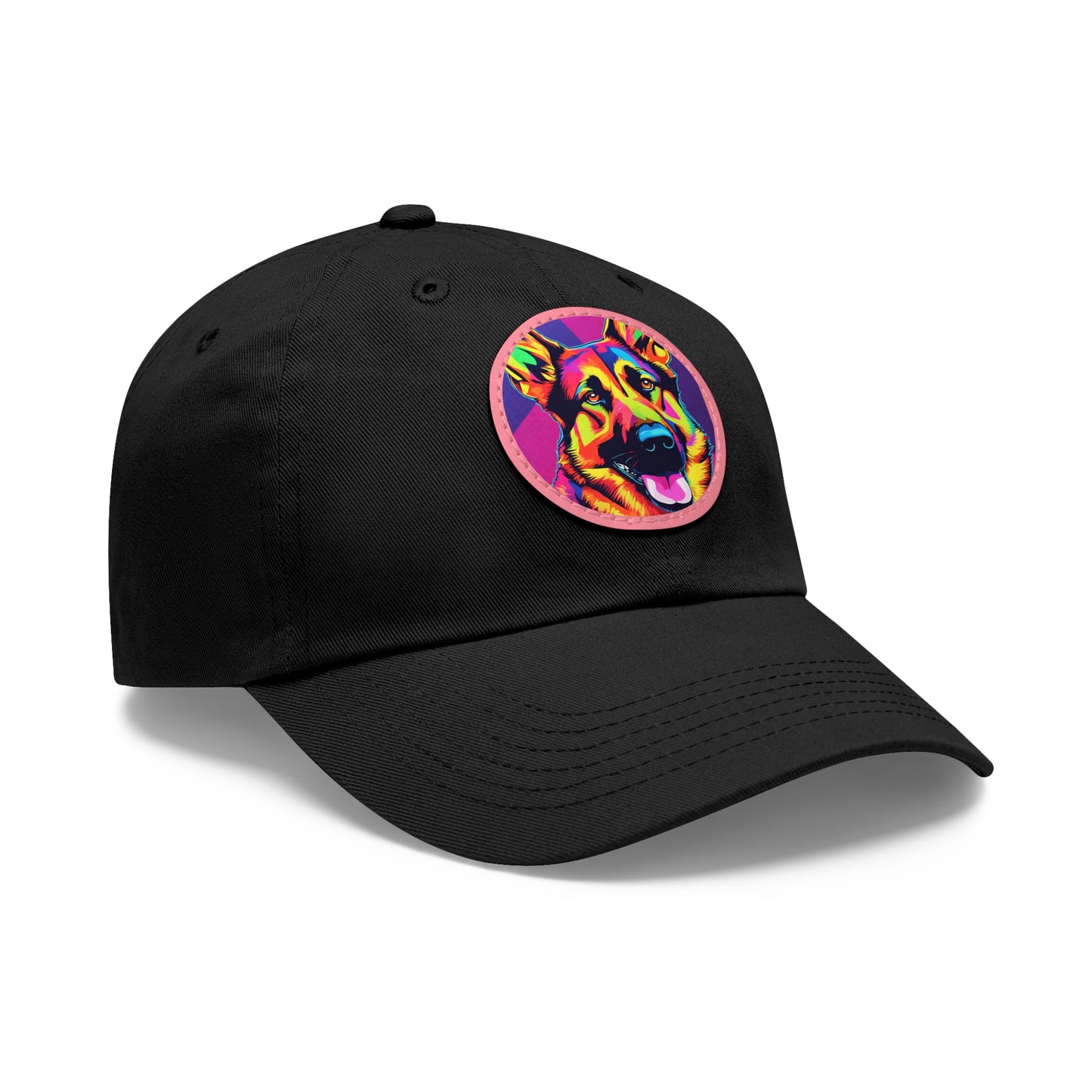 German Shepherd Dog Hat Sportswear Hat German Shepherd Dog Cap German Shepherd Dog Art Pop Hat Dad Hat with Patch (Round) Baseball Cap Pop Art Dog Hap Custom Cap Flashlander