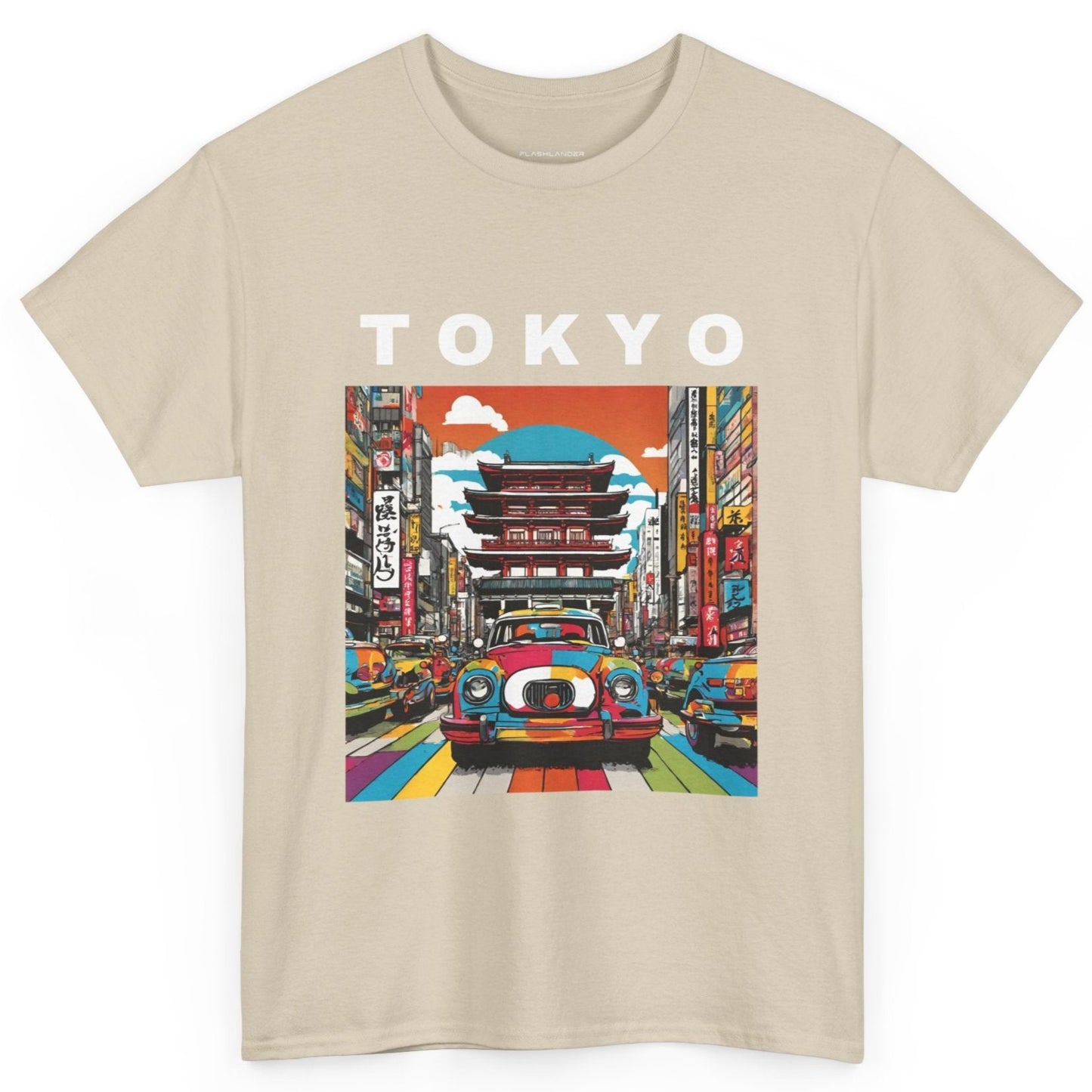 Tokyo Vintage Street Art Pop - Flashlander Gym Shirt