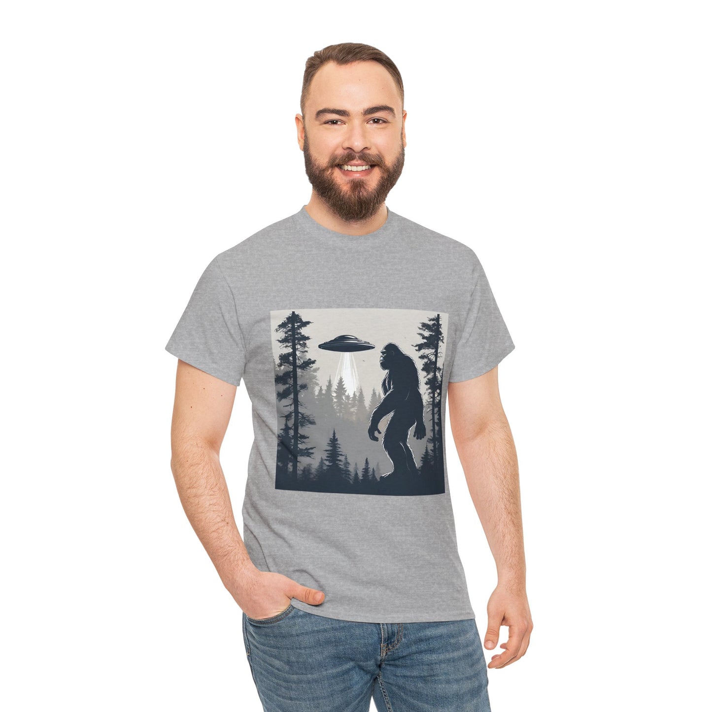 Sasquatch rencontre Bigfoot et OVNI - T-shirt de sport Flashlander