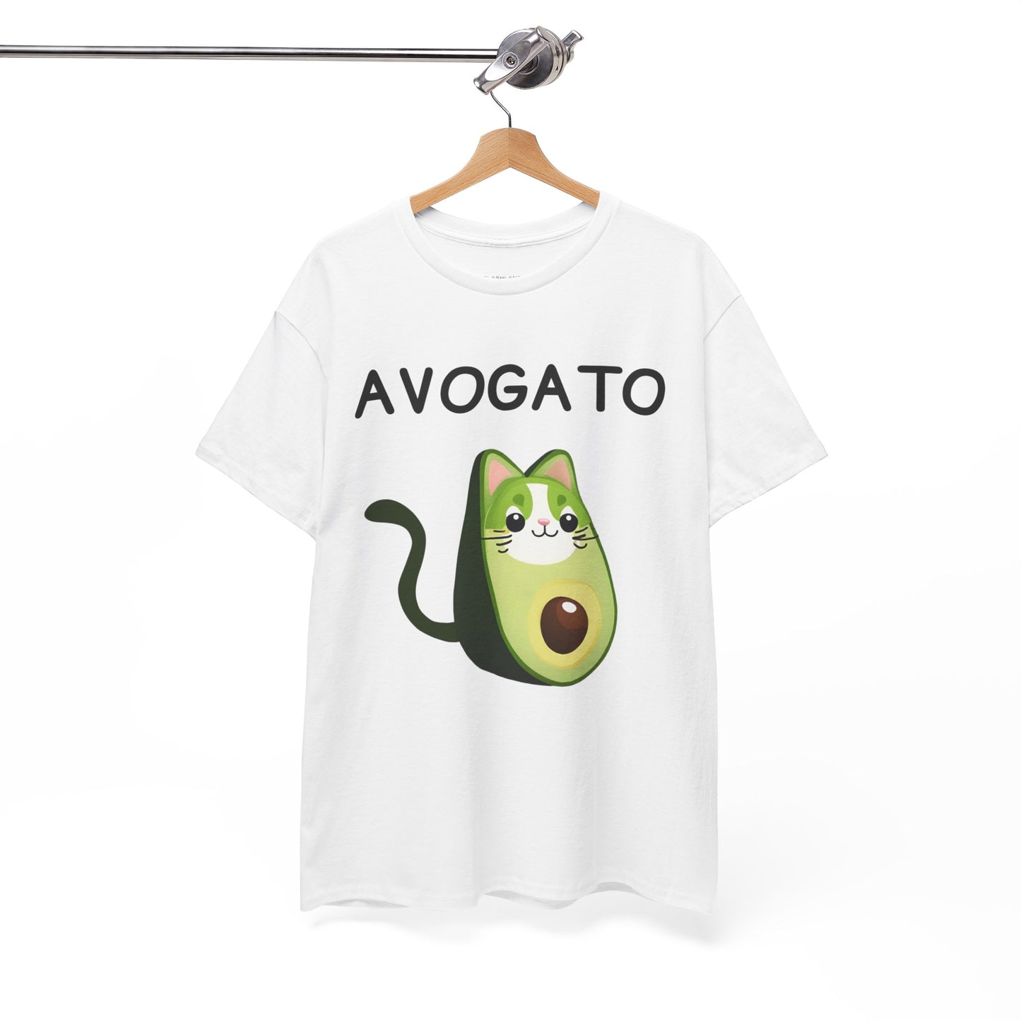 Avogato Funny Avocado Cat Face - Flashlander Gym Shirt