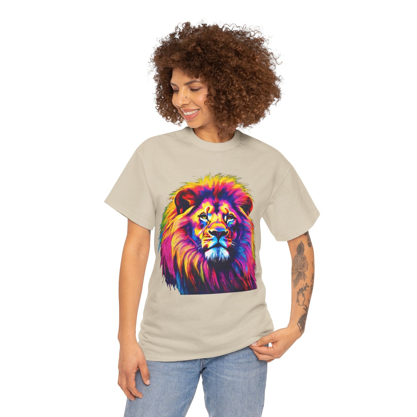 Lion Art Pop T-Shirt Flashlander