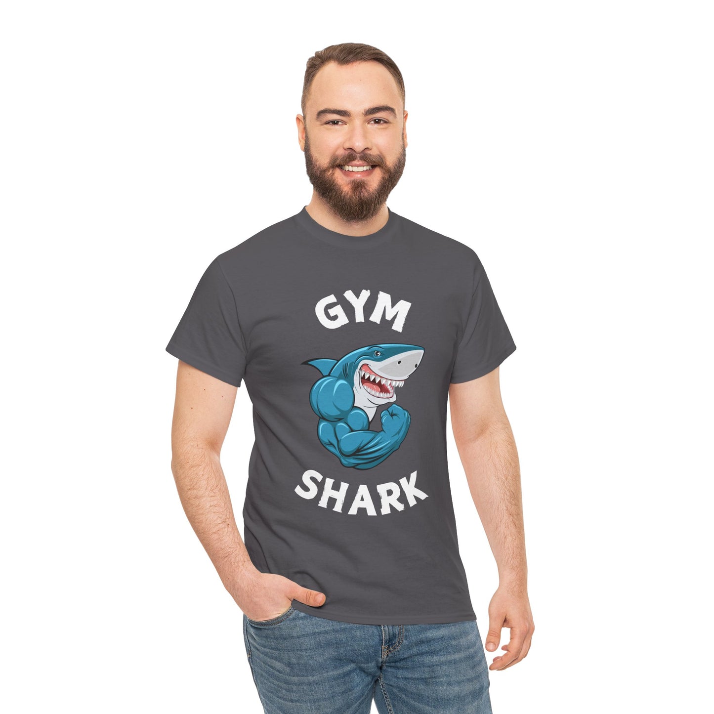 Muscle Gym Shark Bodybuilder Shirt - Flashlander