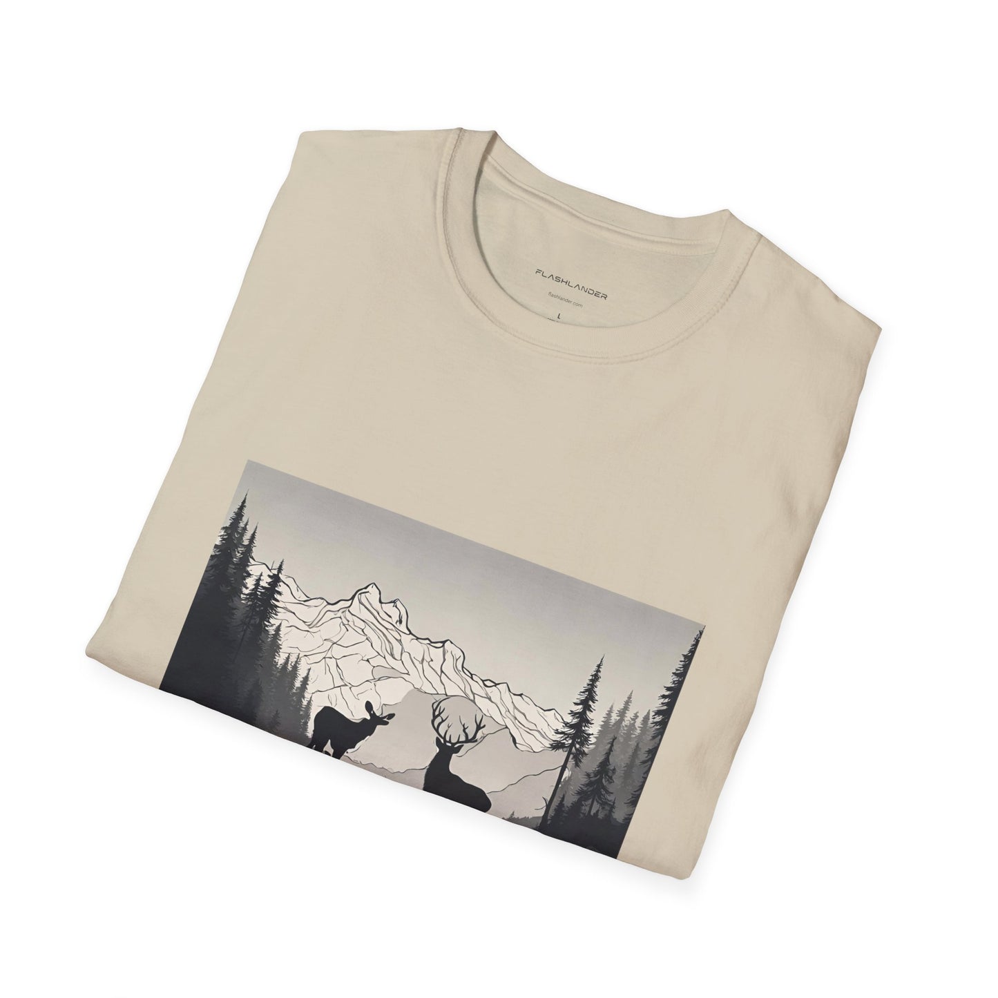 Wilderness Serenity Majestic Mountain Scenery Flashlander Gym Shirt