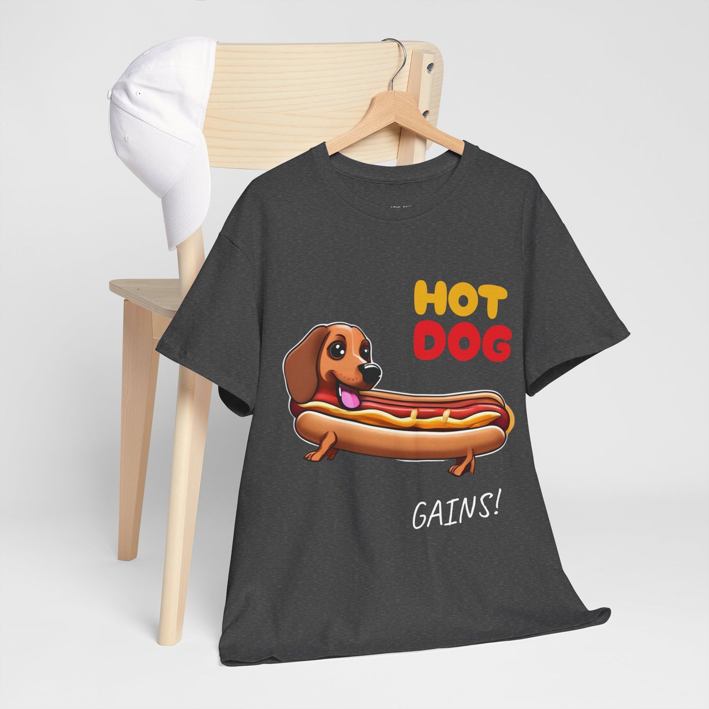 Hot Dog Gains Dachshund Dog - Flashlander Gym Shirt