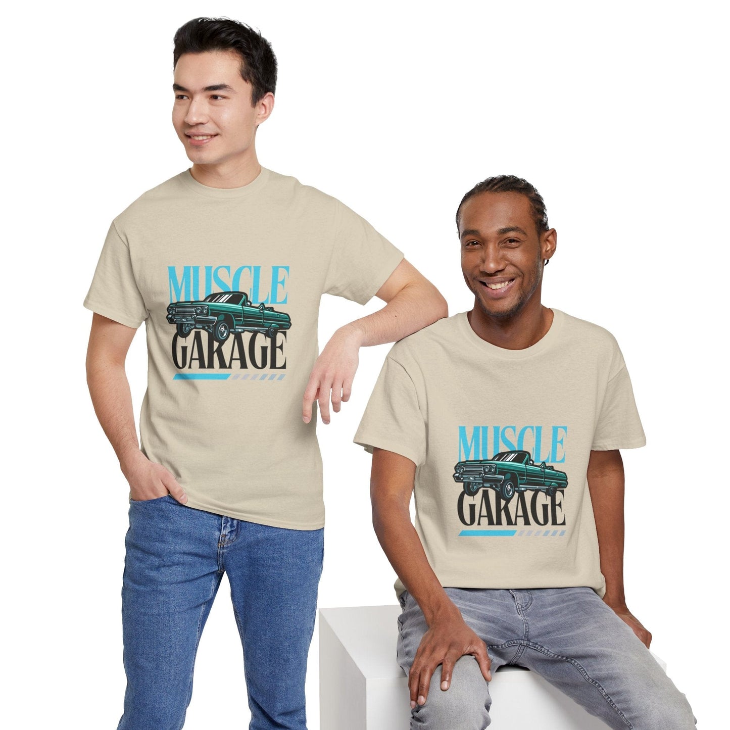 Garage de voitures vintage Muscle - T-shirt de sport Flashlander