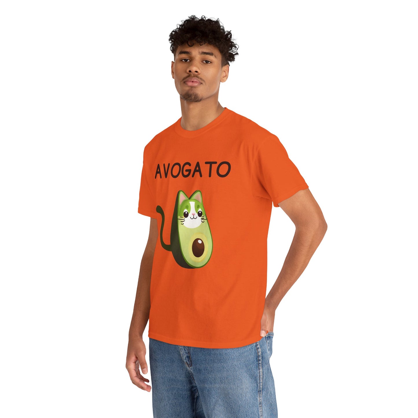 Avogato Funny Avocado Cat Face - Flashlander Gym Shirt