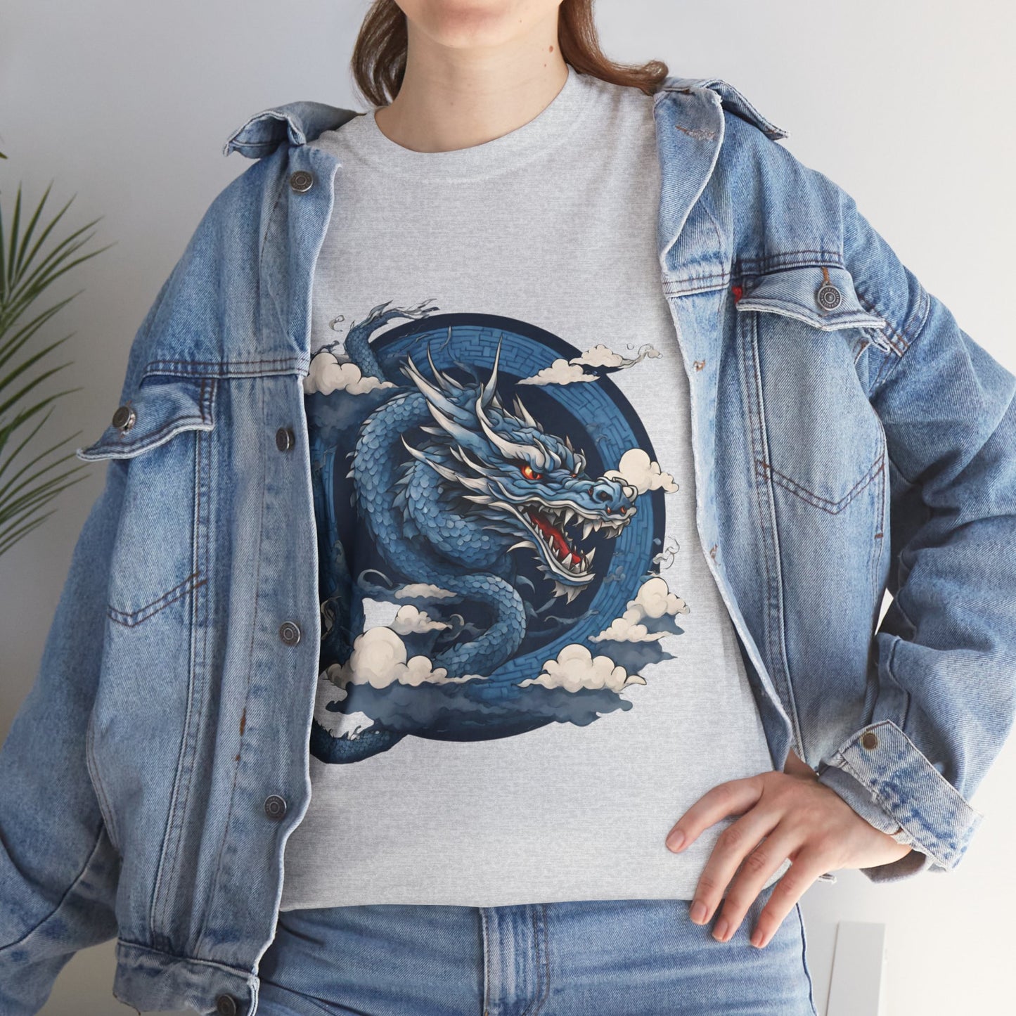 Dragon bleu japonais - T-shirt de sport Flashlander