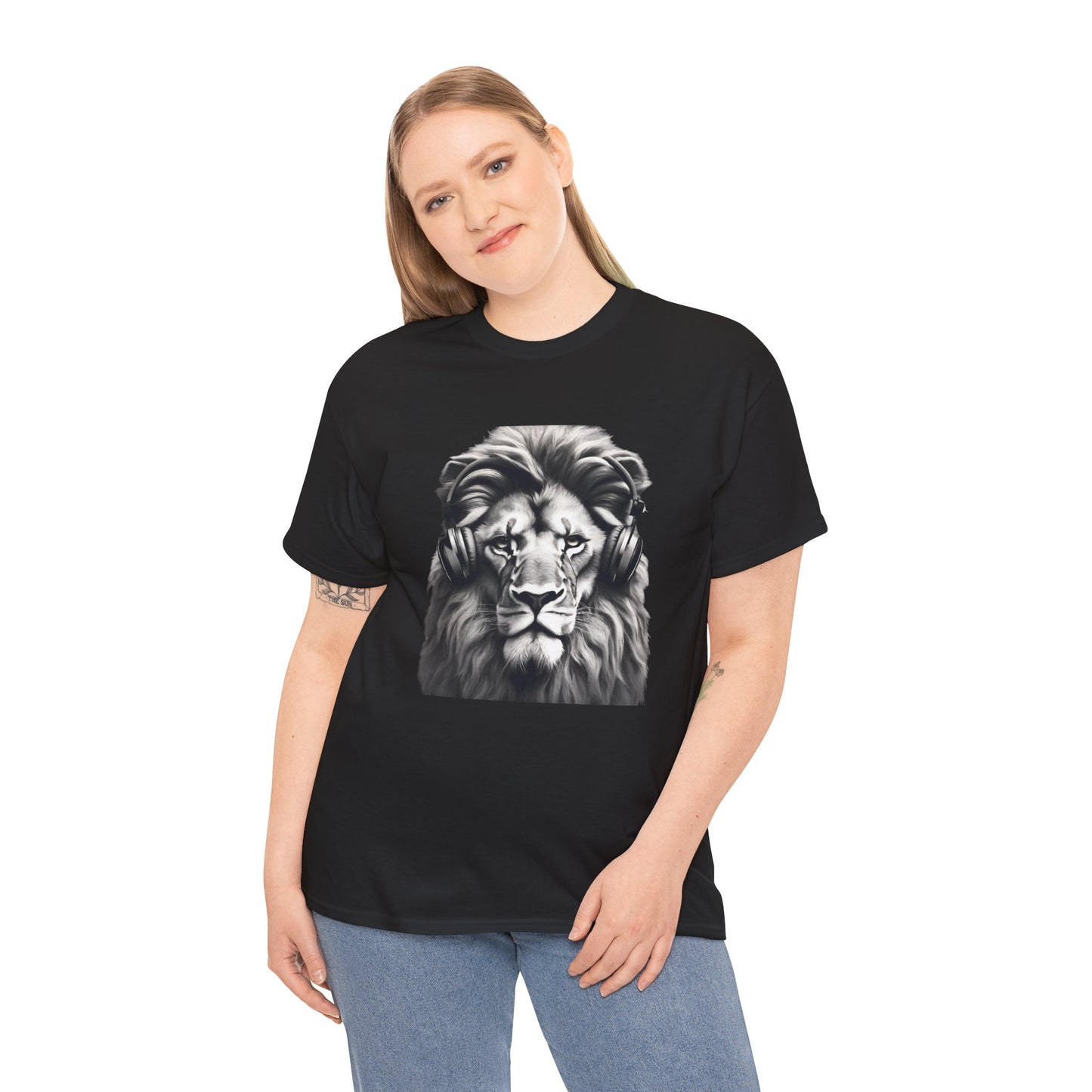 Lion Training with Headphones - Flashlander Gym Shirt