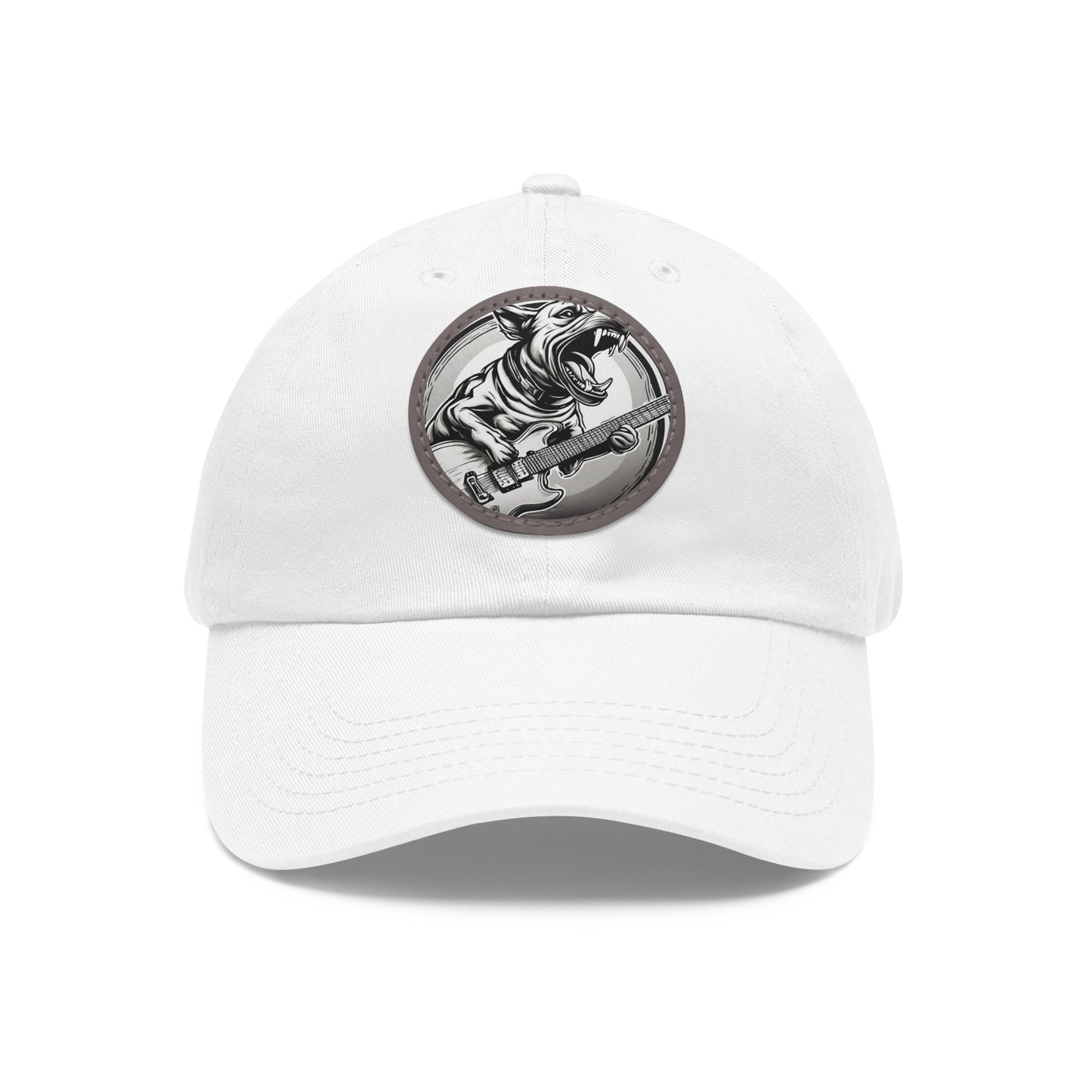 Guitar Dog Hat Sportswear Cap Guitar Dog Cap Dog Guitar Hat Dog Guitar Hat Hat Dad Hat with Patch (Round) Baseball Cap Dog Hat Rock Dog Hat Custom Hat Flashlander