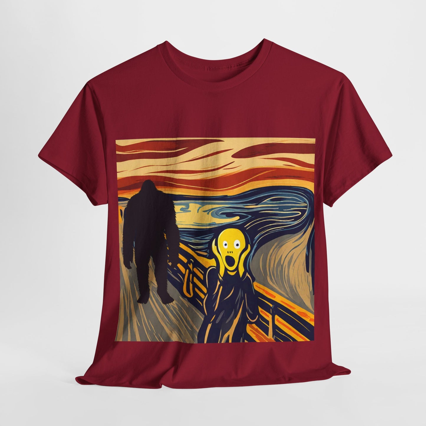 The Scream Meets Bigfoot A Startling Encounter - Flashlander Gym Shirt