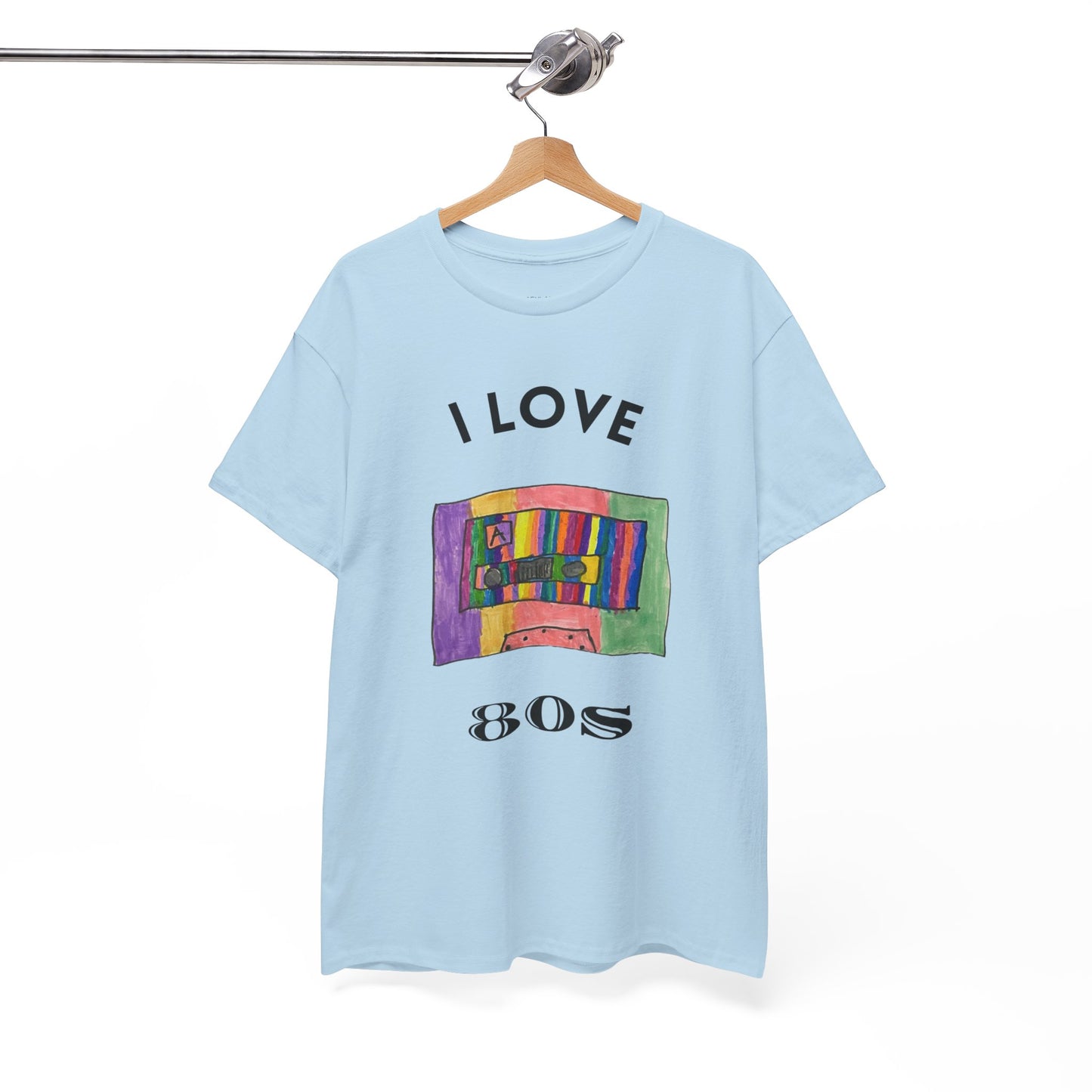 Retro Vibes Art Pop Cassette Tape I Love 80's - Flashlander Gym Shirt