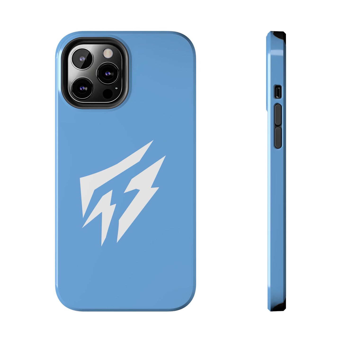 Flashlander Thunders Tough Phone Cases for all Iphone and Samsung Galaxy Light Blue